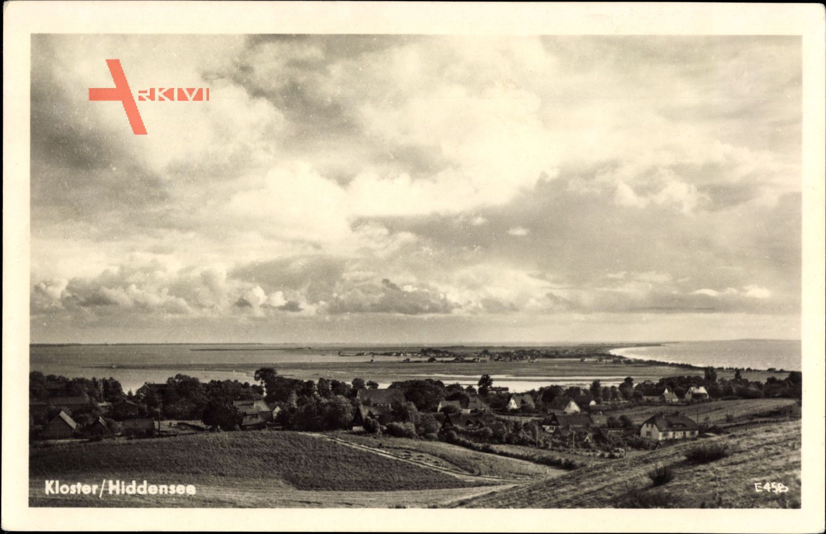 Kloster Insel Hiddensee in der Ostsee, Blick über die Insel