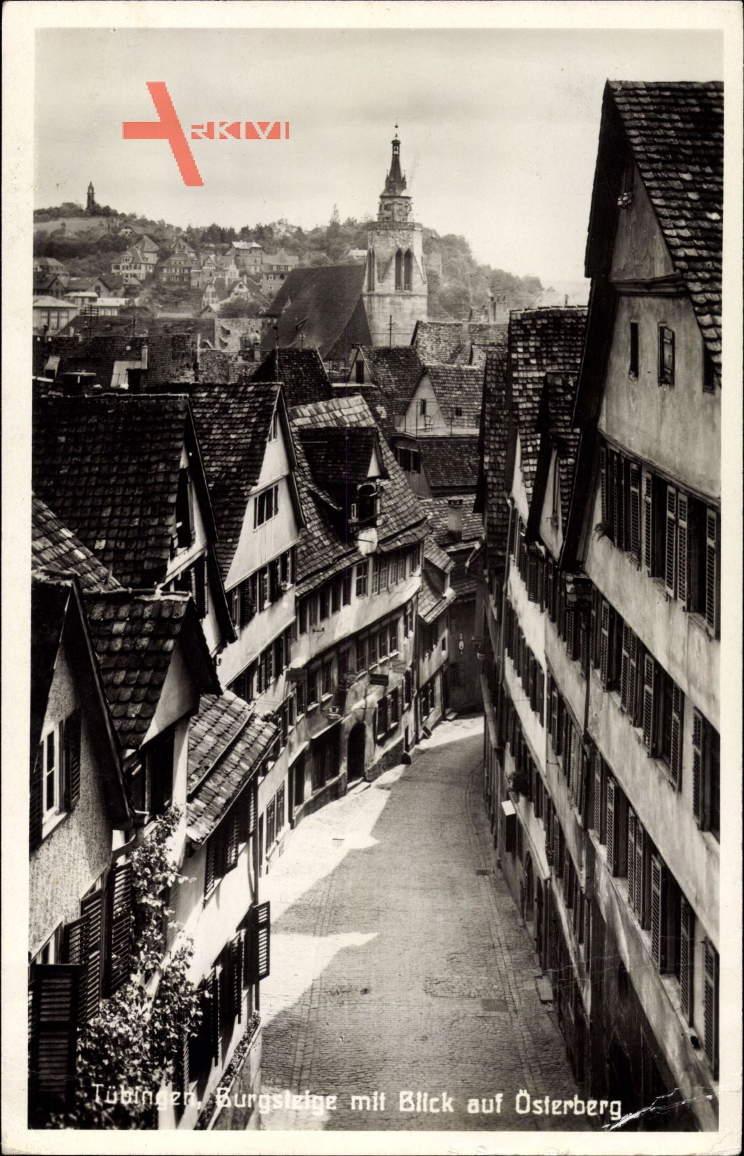 Tübingen am Neckar Baden Württemberg, Burgsteige mit Österberg