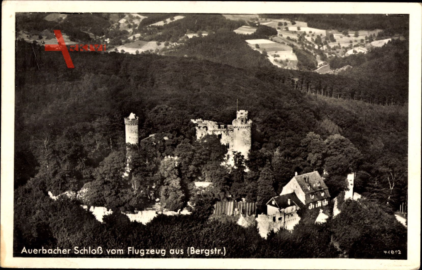 Auerbach Bensheim an der Bergstraße, Auerbacher Schloss, Fliegeraufnahme