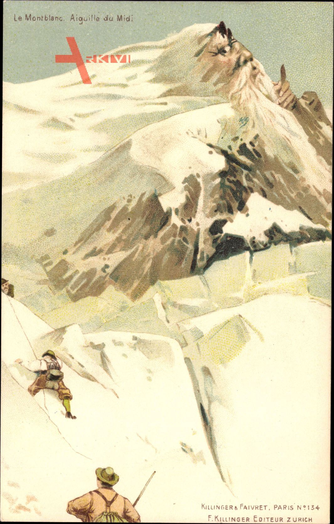 Le Montblanc, Aiguille du Midi, Berggesichter, Killinger No 134