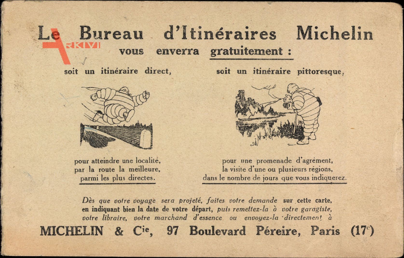Le Bureau dItinéraires Michelin, Paris 17e, Boulevard Péreire 97