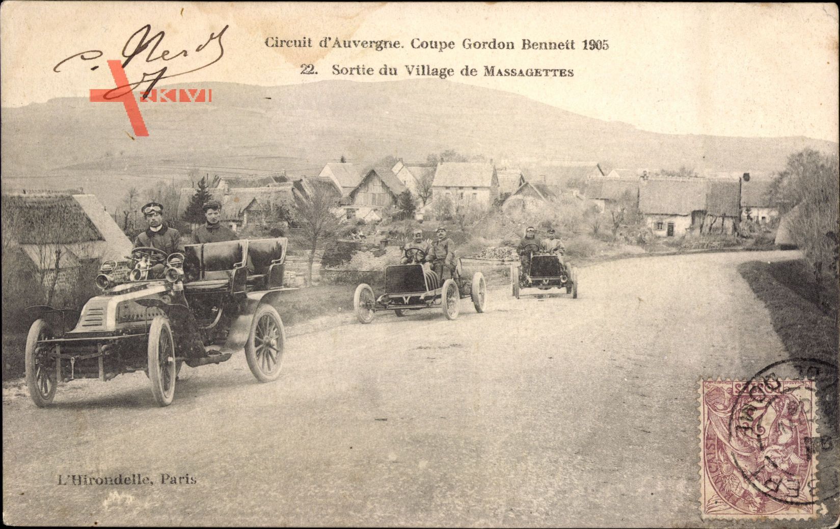 Circuit dAuvergne, Coupe Gordon Bennett 1905, Massagettes