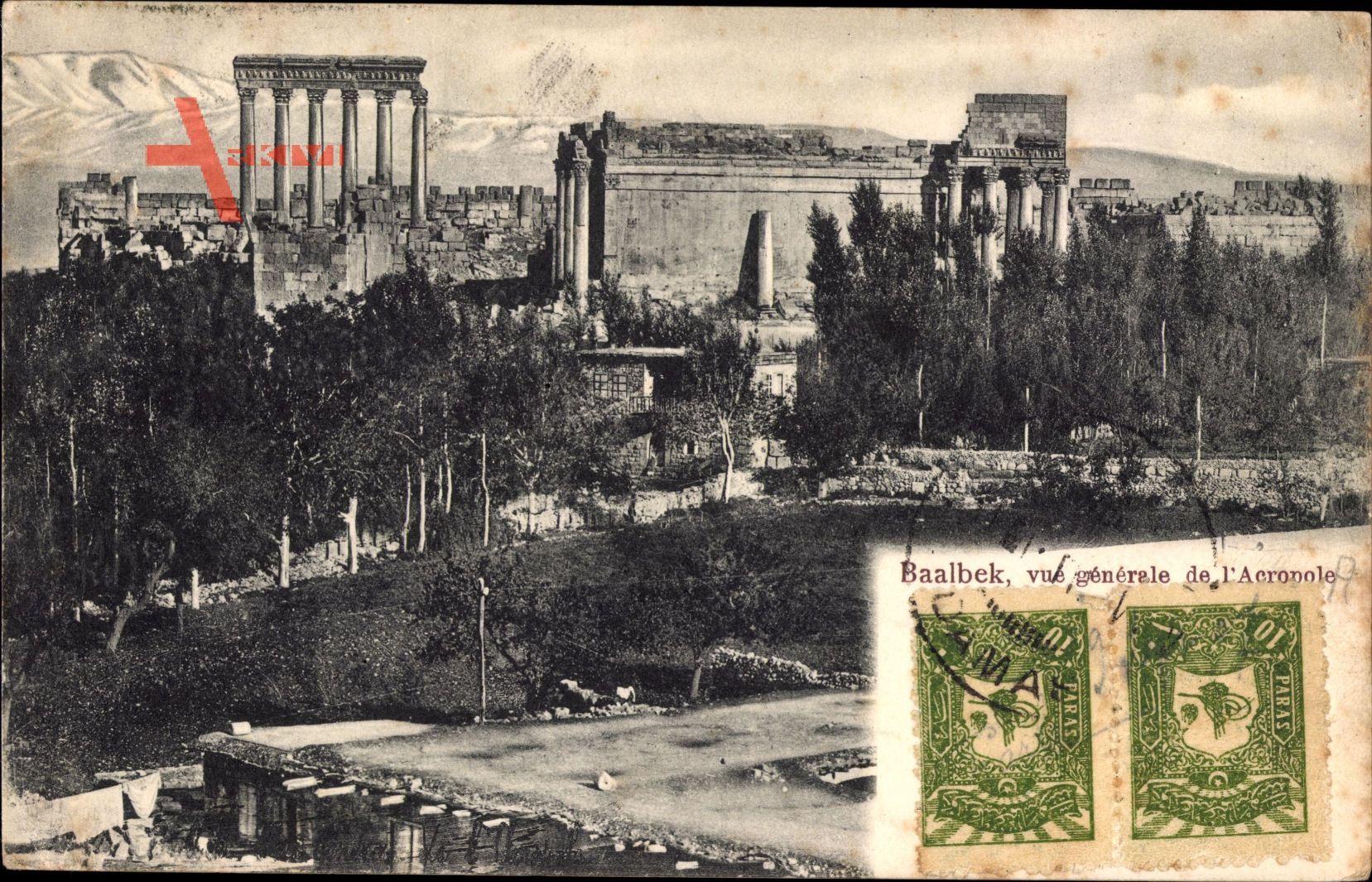 Baalbek Libanon, Vue générale de l'Acropole, ropolis