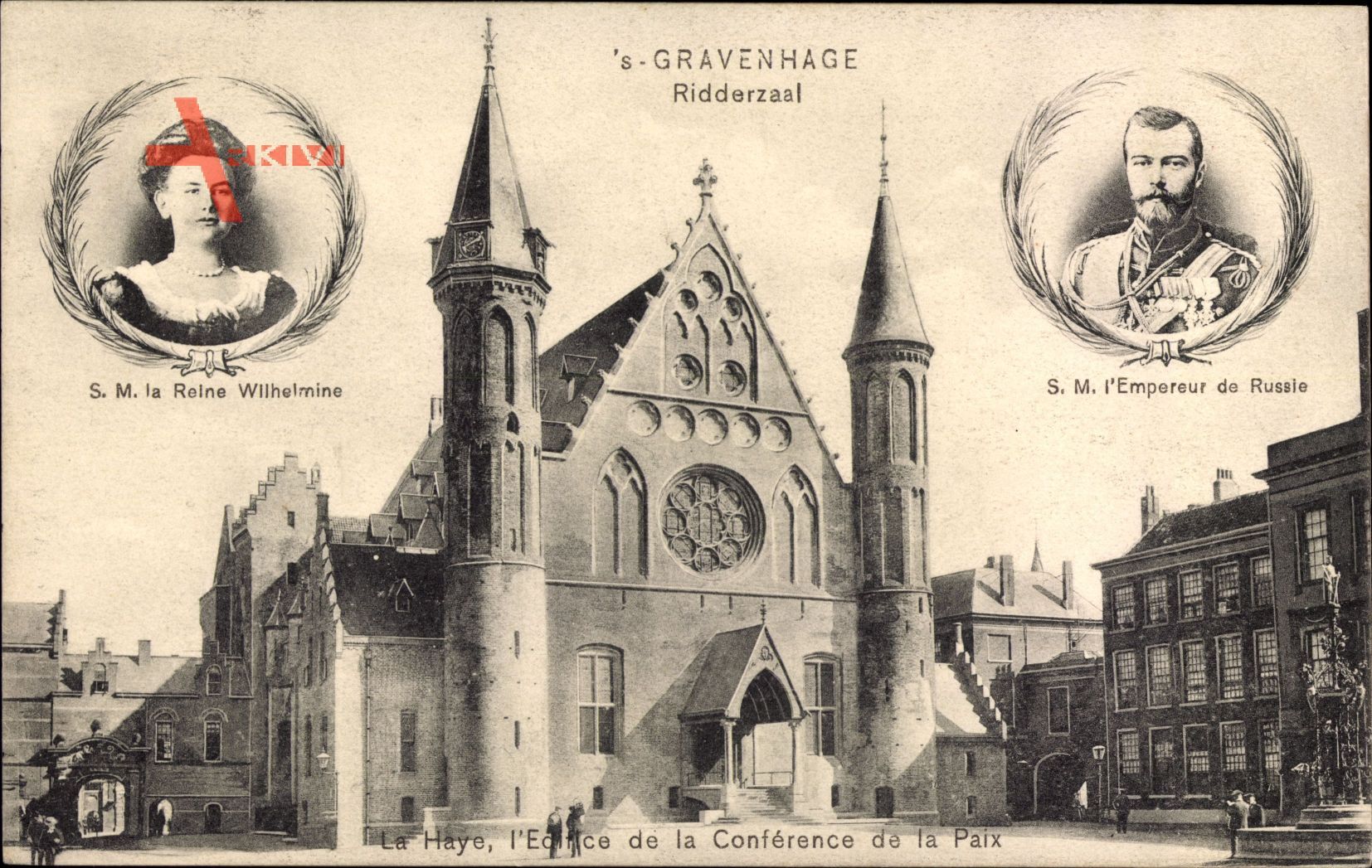 s Gravenhage Den Haag Südholland, Ridderzaal, Wilhelmina, Zar Nikolaus II.