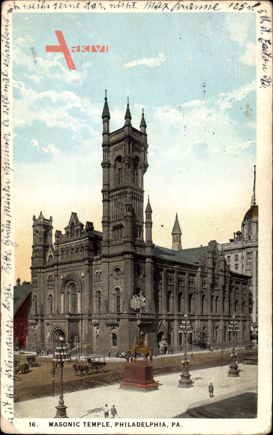 Philadelphia Pennsylvania USA, Masonic Temple, Freimaurerloge, Denkmal