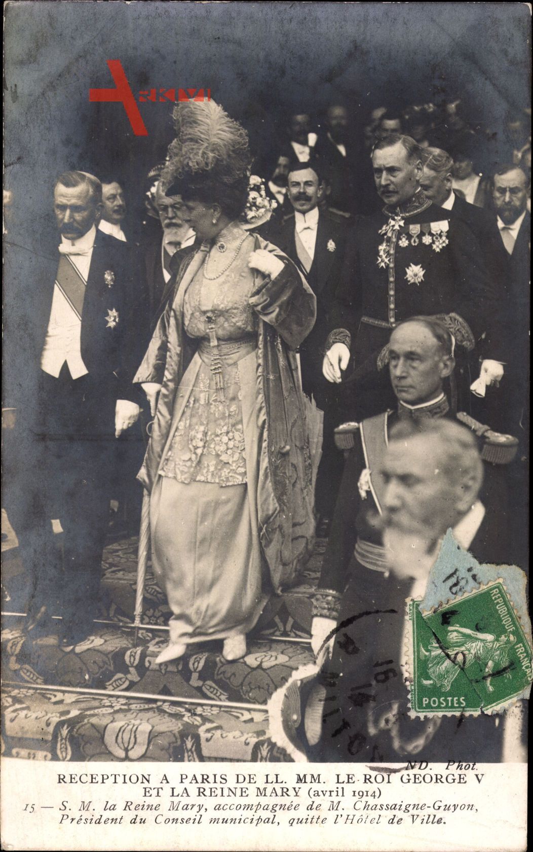 Paris, König Georg V. von England, Maria von Teck, Paris 1914