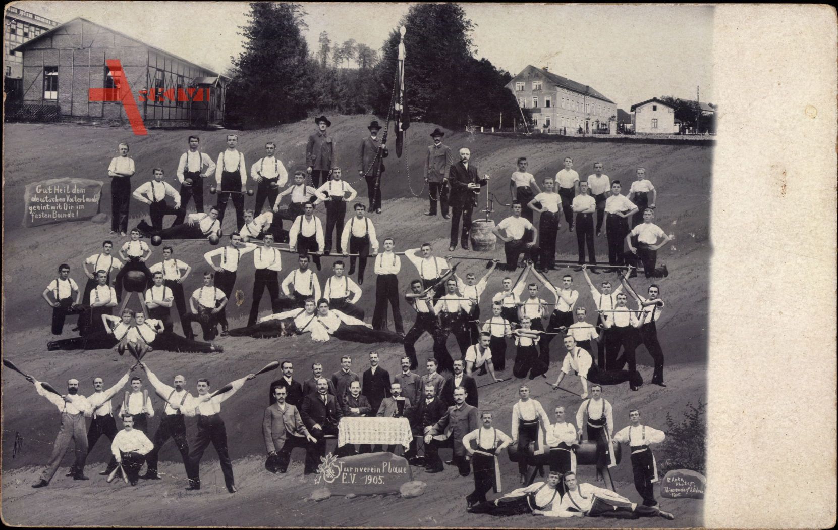 Plaue, Turnverein E.V. 1905, Turner, Gruppenfoto