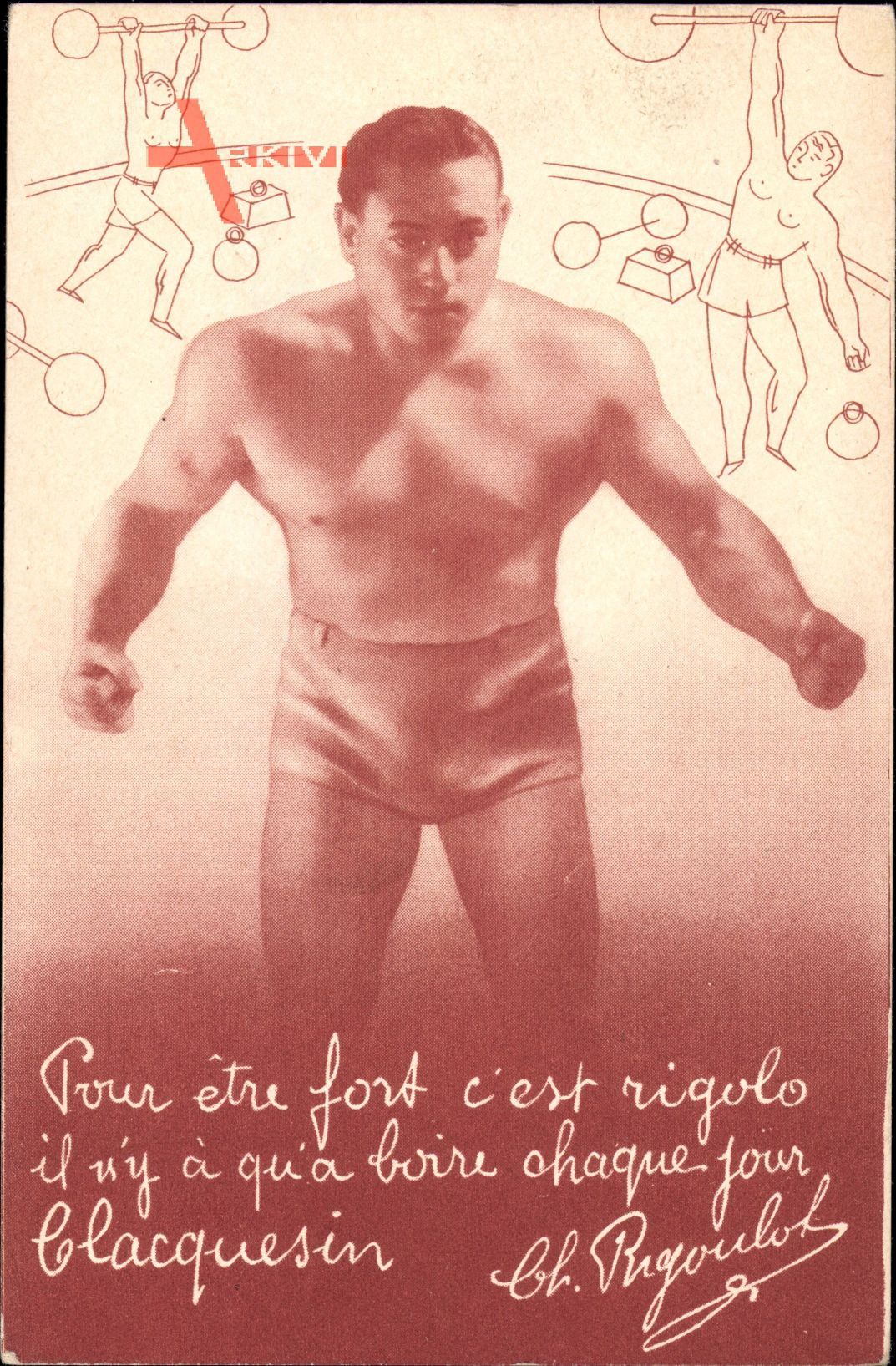 Charles Rigoulot, Französischer Gewichtheber, Körperkultur, Bodybuilder