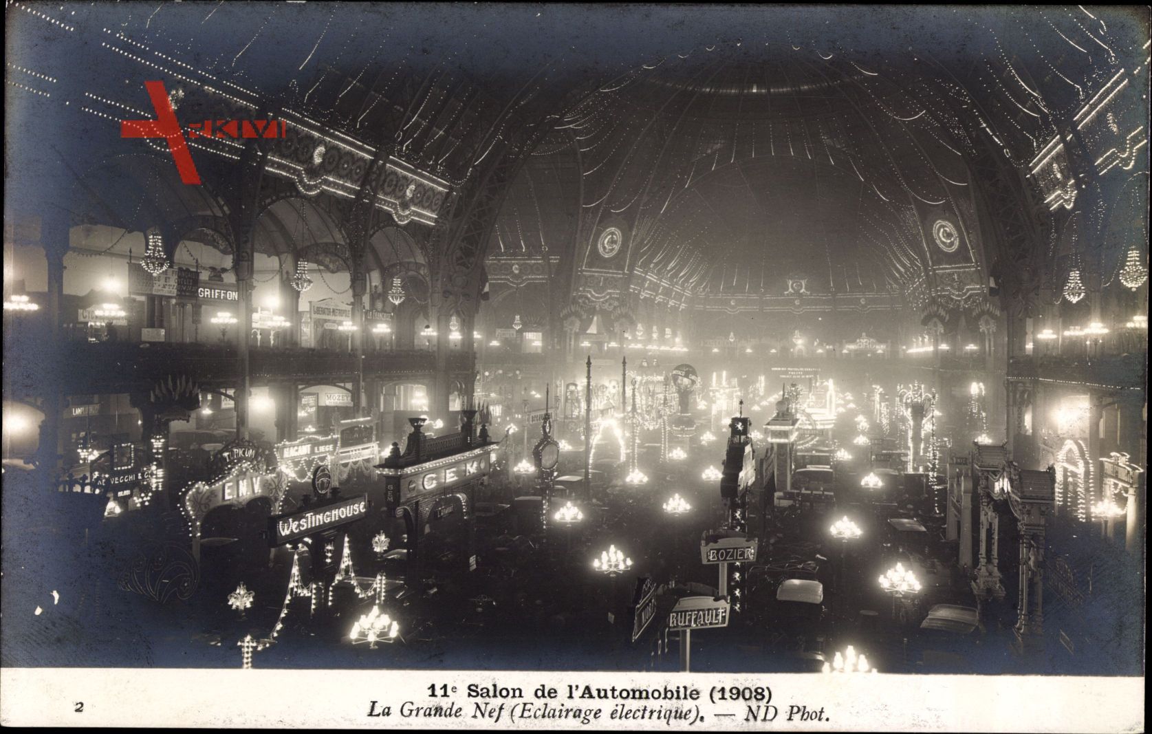 Salon de lAutomobile 1908, Grande Nef, Illumination, Autoausstellung,Lichter