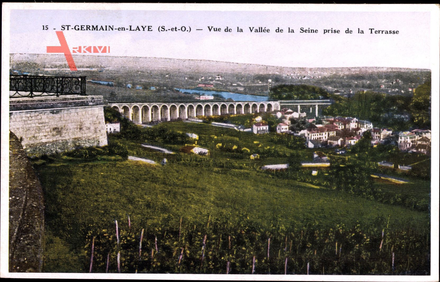 St. Germain en Laye Saine et Oise Yvelines, Vue de la Vallee de la Seine