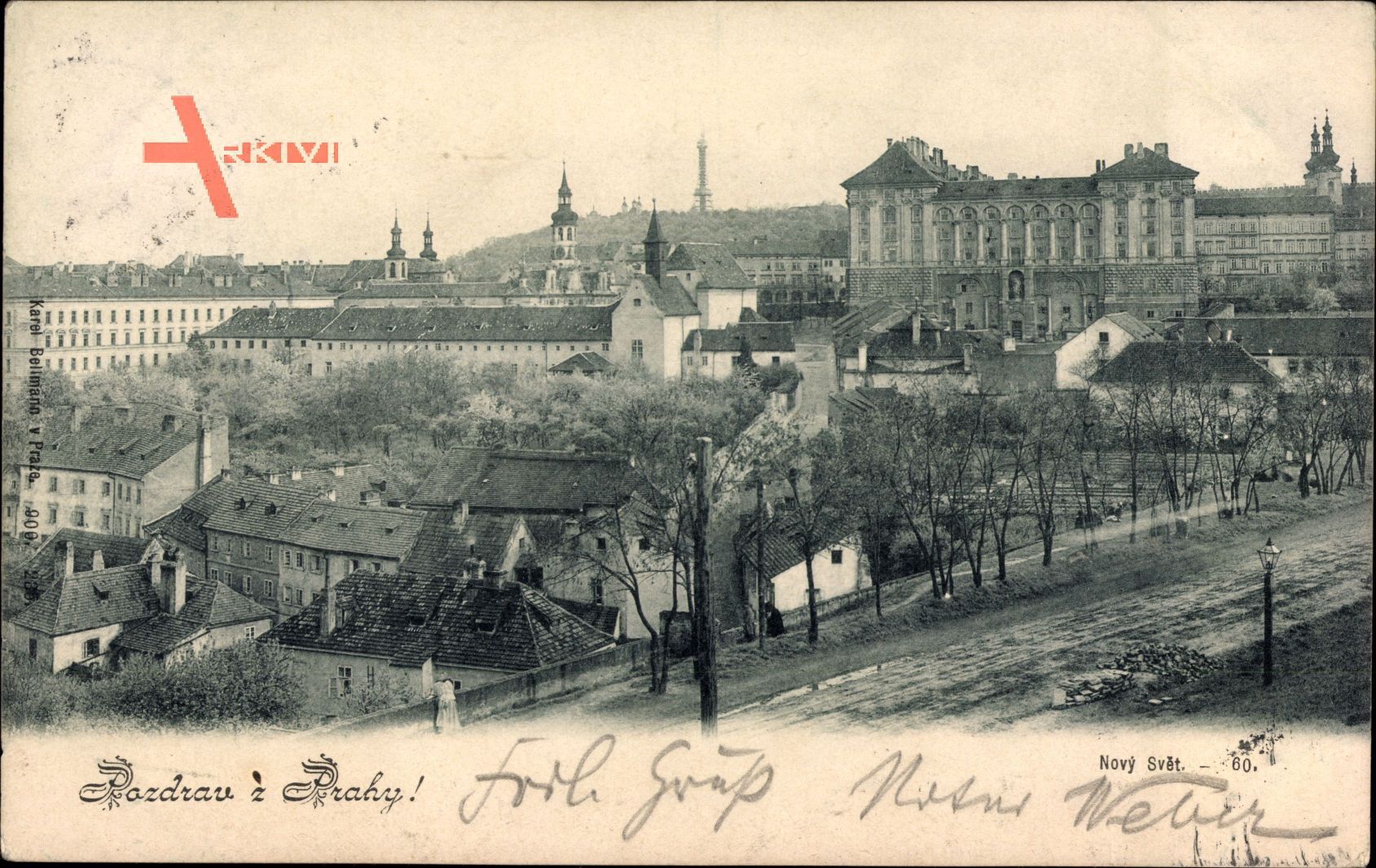 Praha Prag, Novy Svet, Neue Welt, Siedlung, Gebäude, Straße