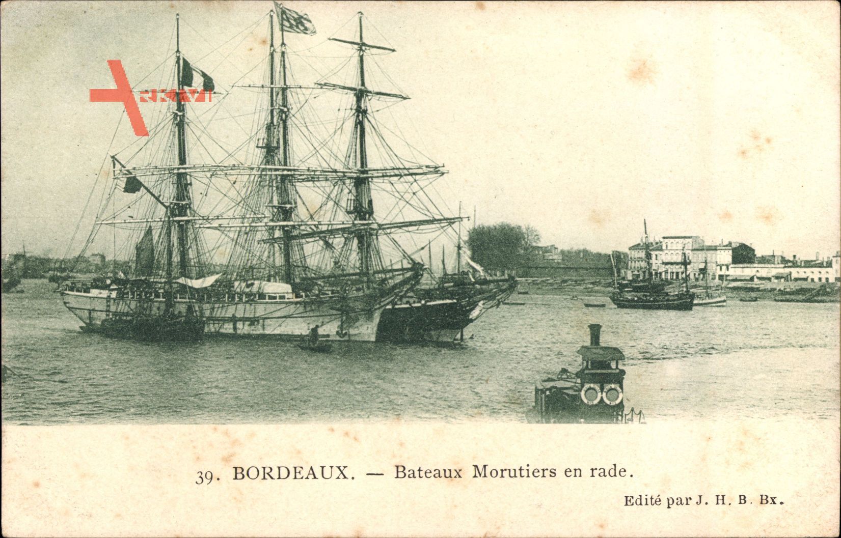 Bordeaux Gironde, bateaux Morutiers en rade, Fischerboot im Hafen