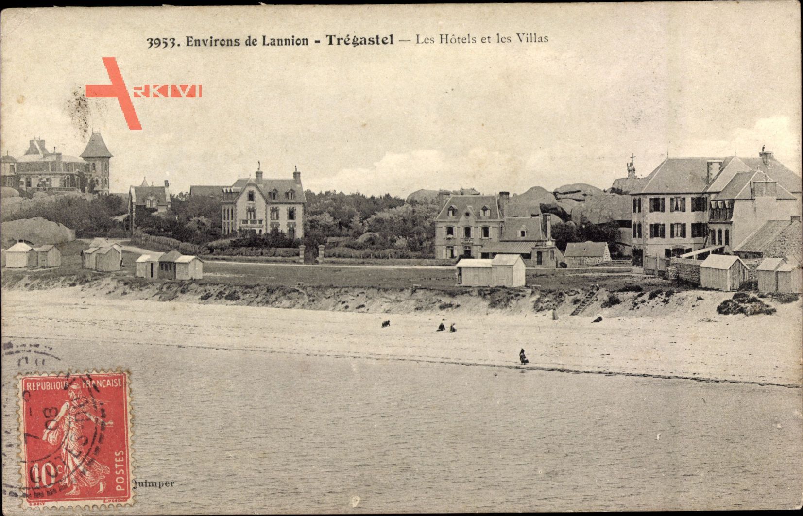 Trégastel Côtes d’Armor, Les Hotels et les Villas, Strandpartie, Meer
