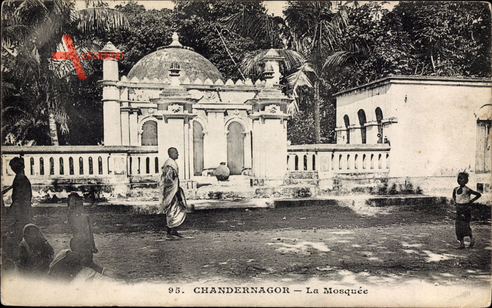 Chandernagor Indien, La Mosquee, Blick auf eine Moschee, Inder