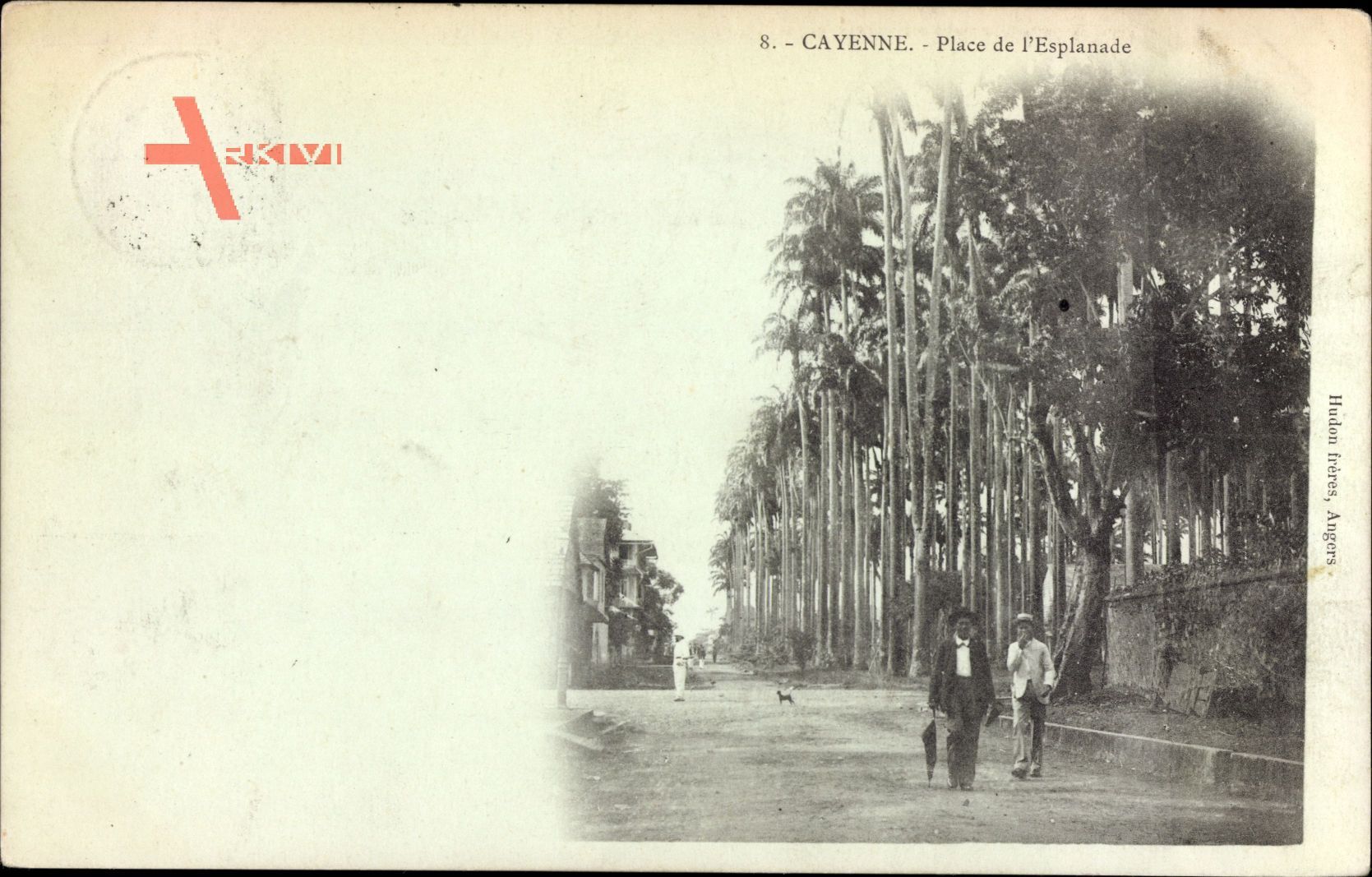 Cayenne Französisch Guayana, Place de l'Esplanade, Blick auf einen Platz