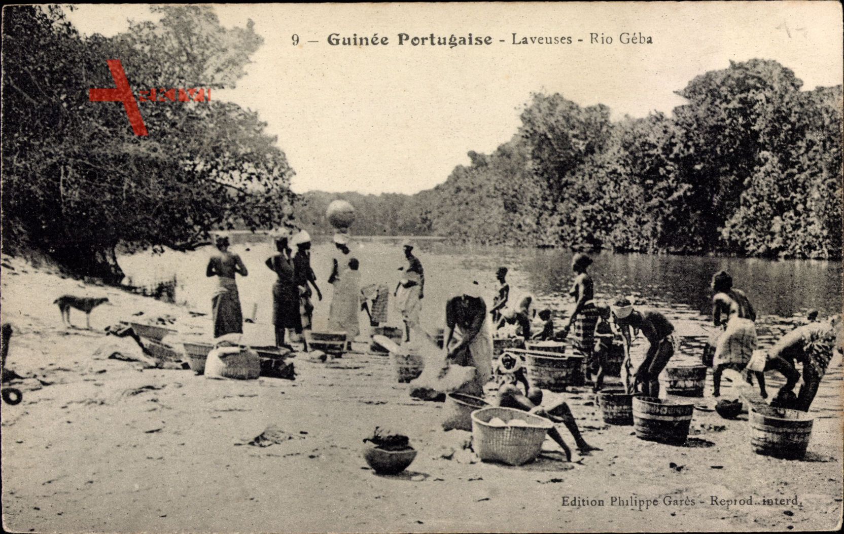 Bissau Guinee Portugaise Guinea, Laveuses, Rio Geba, Wäscherinnen