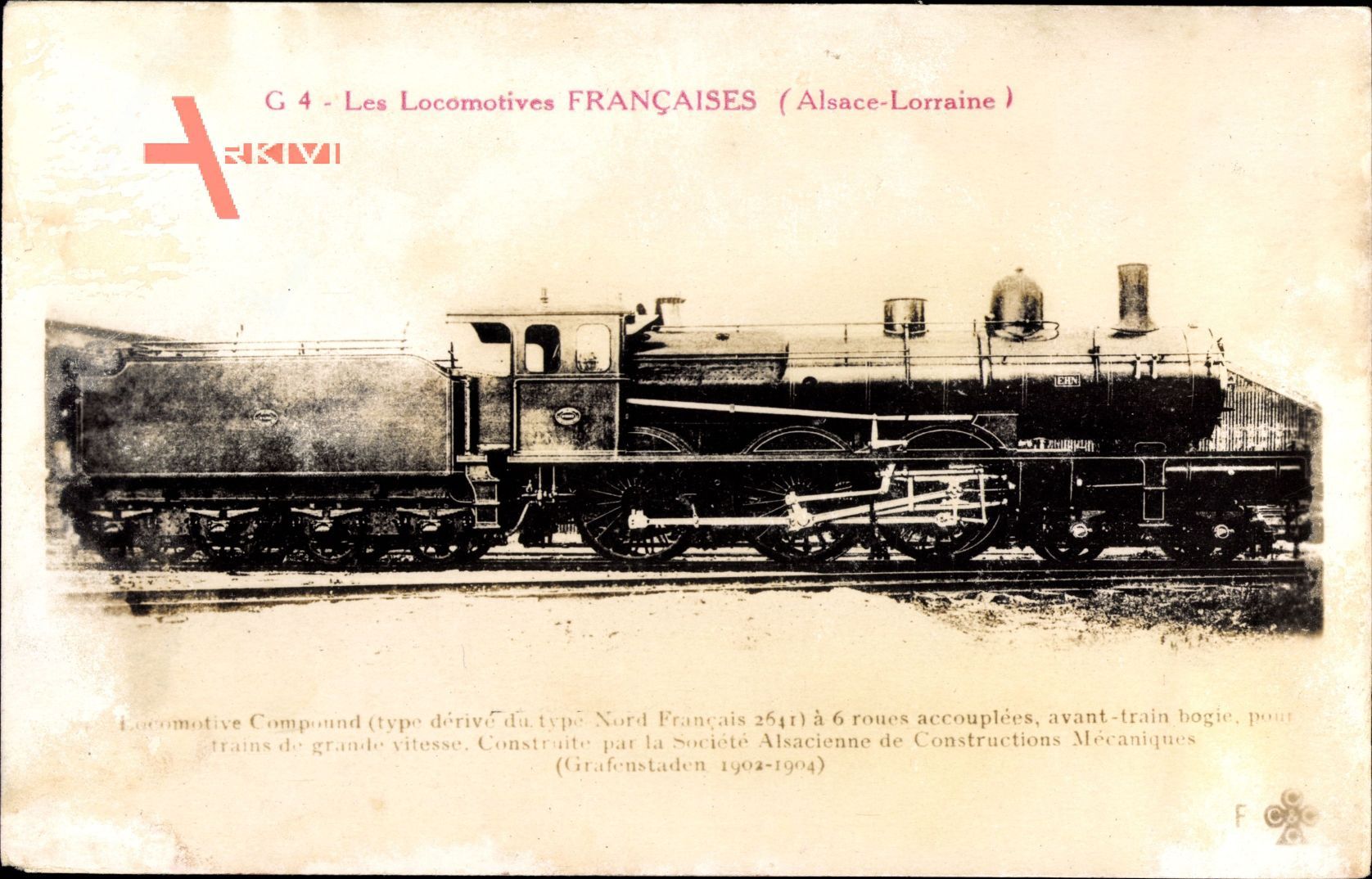 Französische Eisenbahn, Locomotive Compund, type derive du type No. 2641