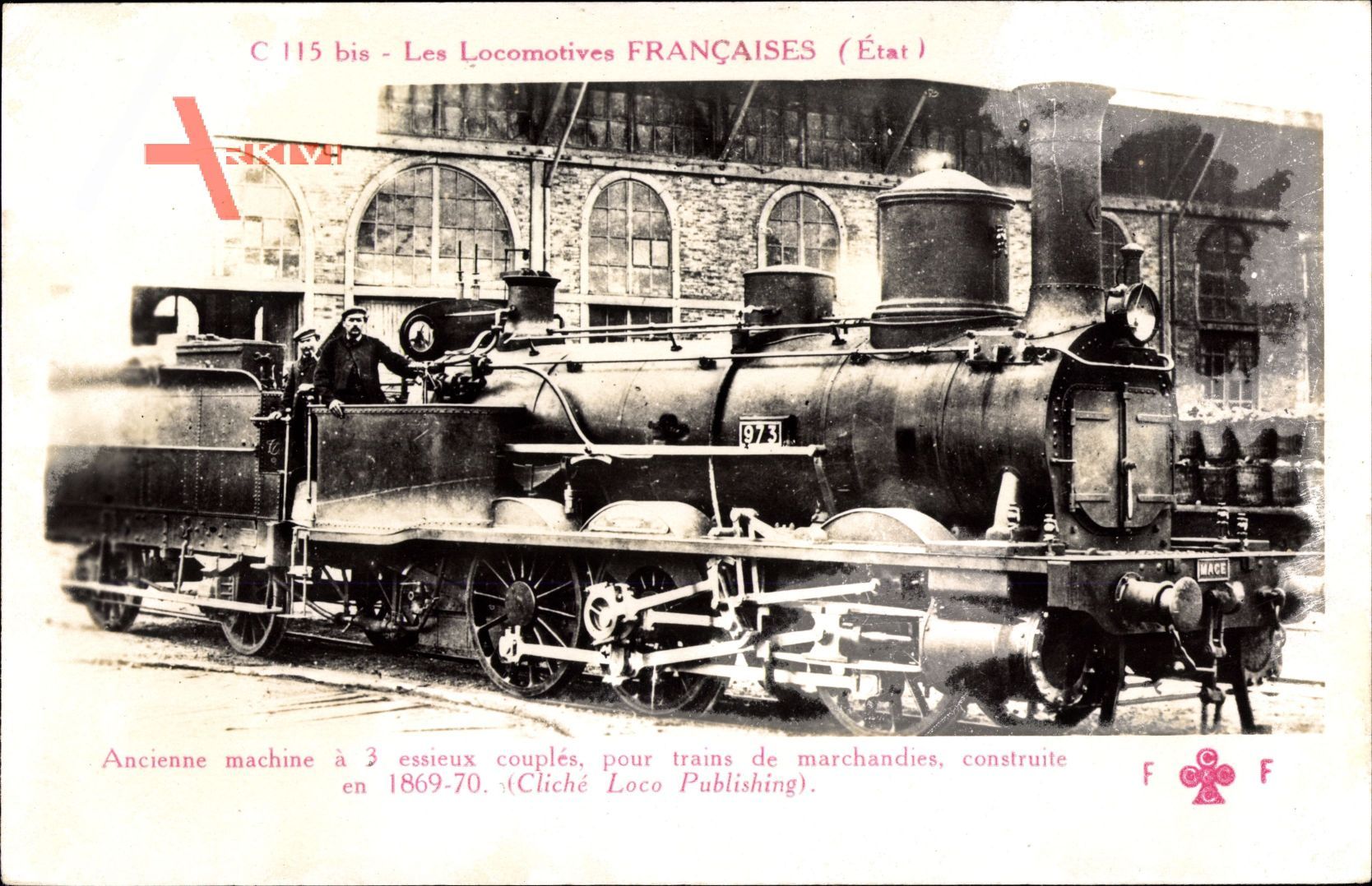 Französische Eisenbahn, Locomotive, No. 973, C 115 bis, Etat
