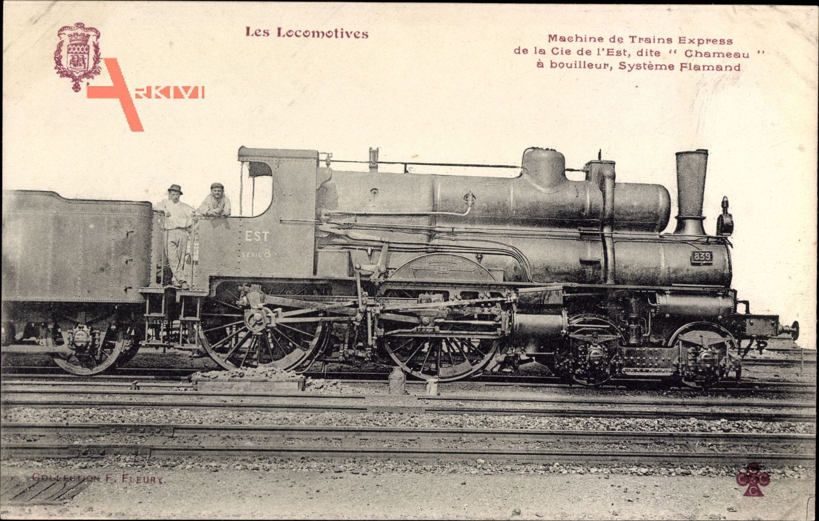 Französische Eisenbahn, Cie de lEst, Locomotive, Chameau, No. 839