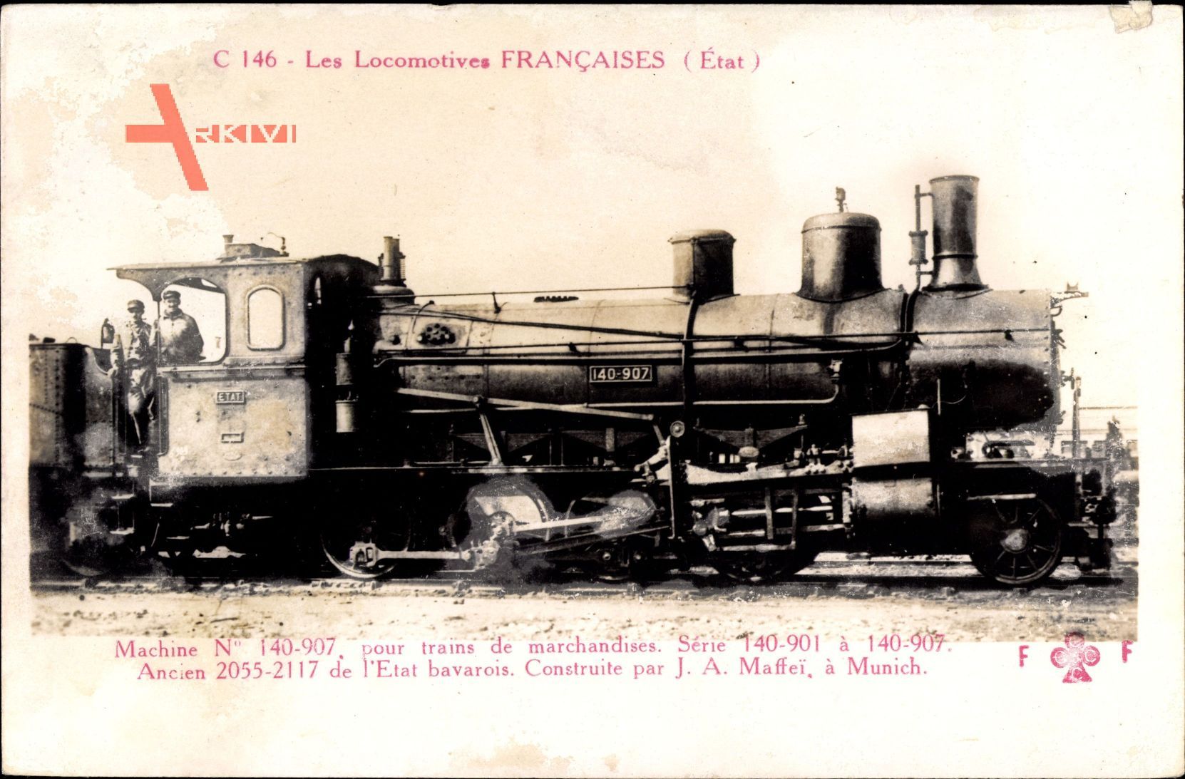 Französische Eisenbahn, No. 140 907, locomotive, Dampflok