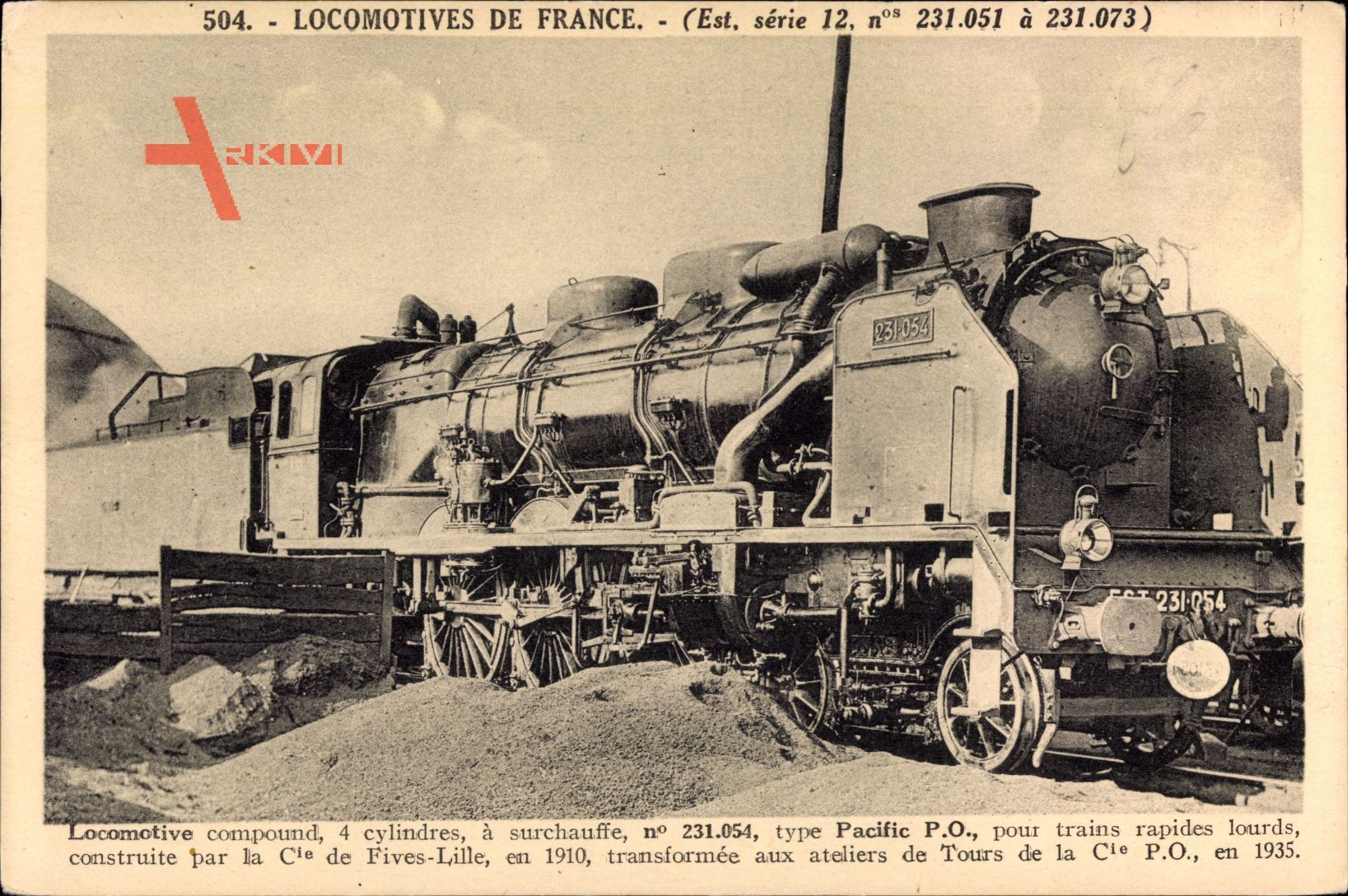 Französische Eisenbahn, Chemin de fer, Locomotive, Est, 231051