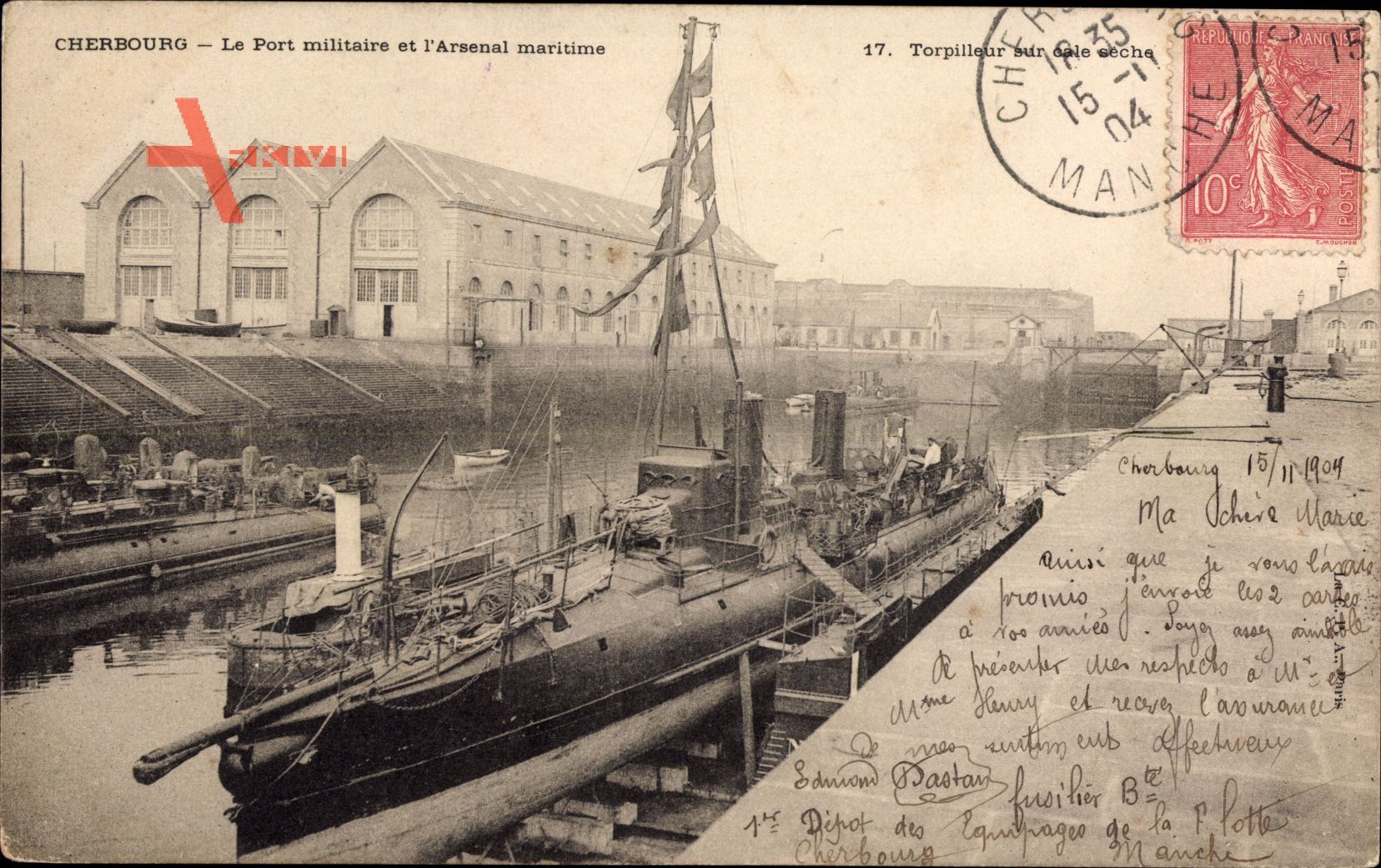 Cherbourg Octeville Manche, Le Port militaires et lArsenal maritime
