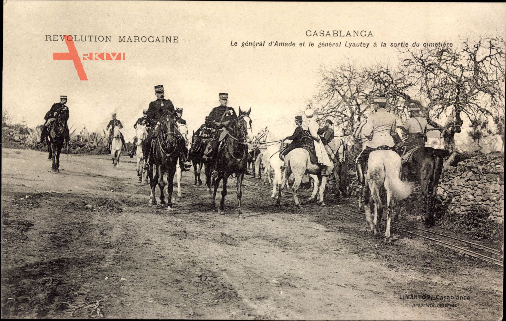 Casablanca Marokko, Le général dAmade, et le général Lyautey