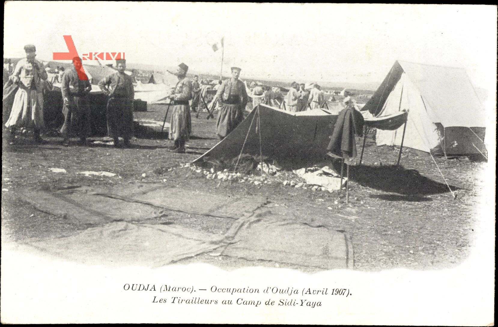 Oudja Marokko, Les Tirailleurs au Camp de Sidi Yaya