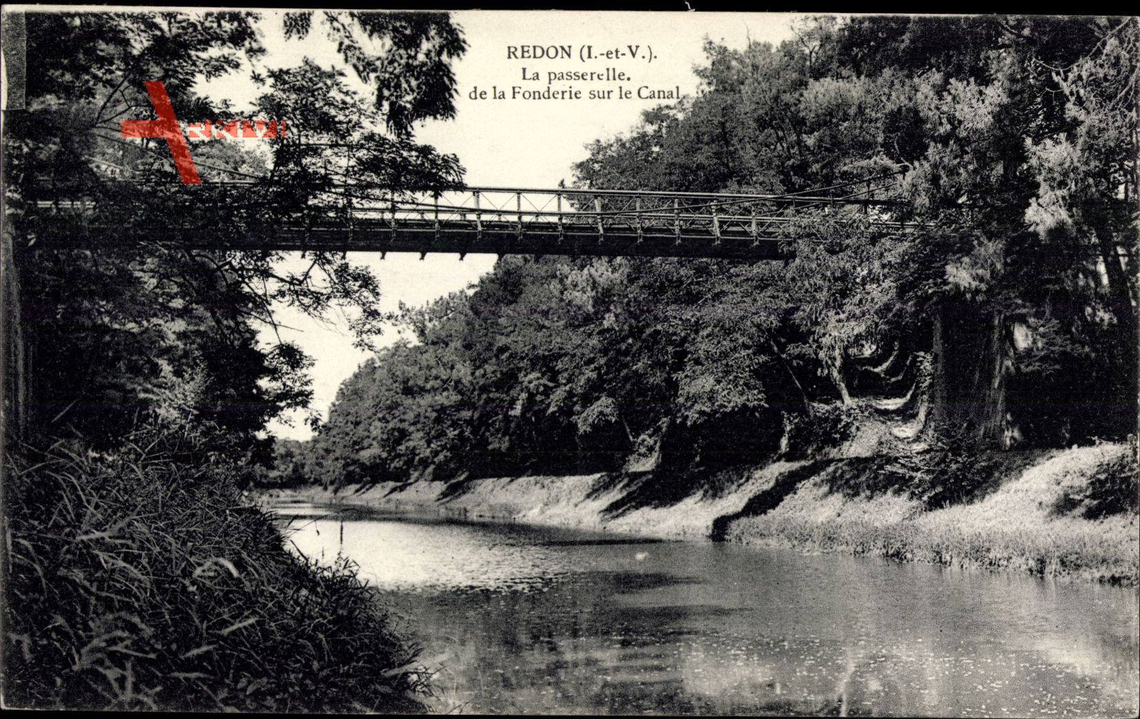 Redon Ille et Vilaine, La passerelle de la Fonderie sur le Canal, Brücke