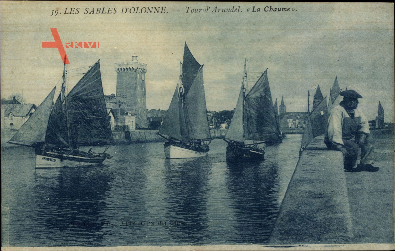 Les Sables dOlonne Vendée, Tour dArundel, la Chaume, Mann in Tracht