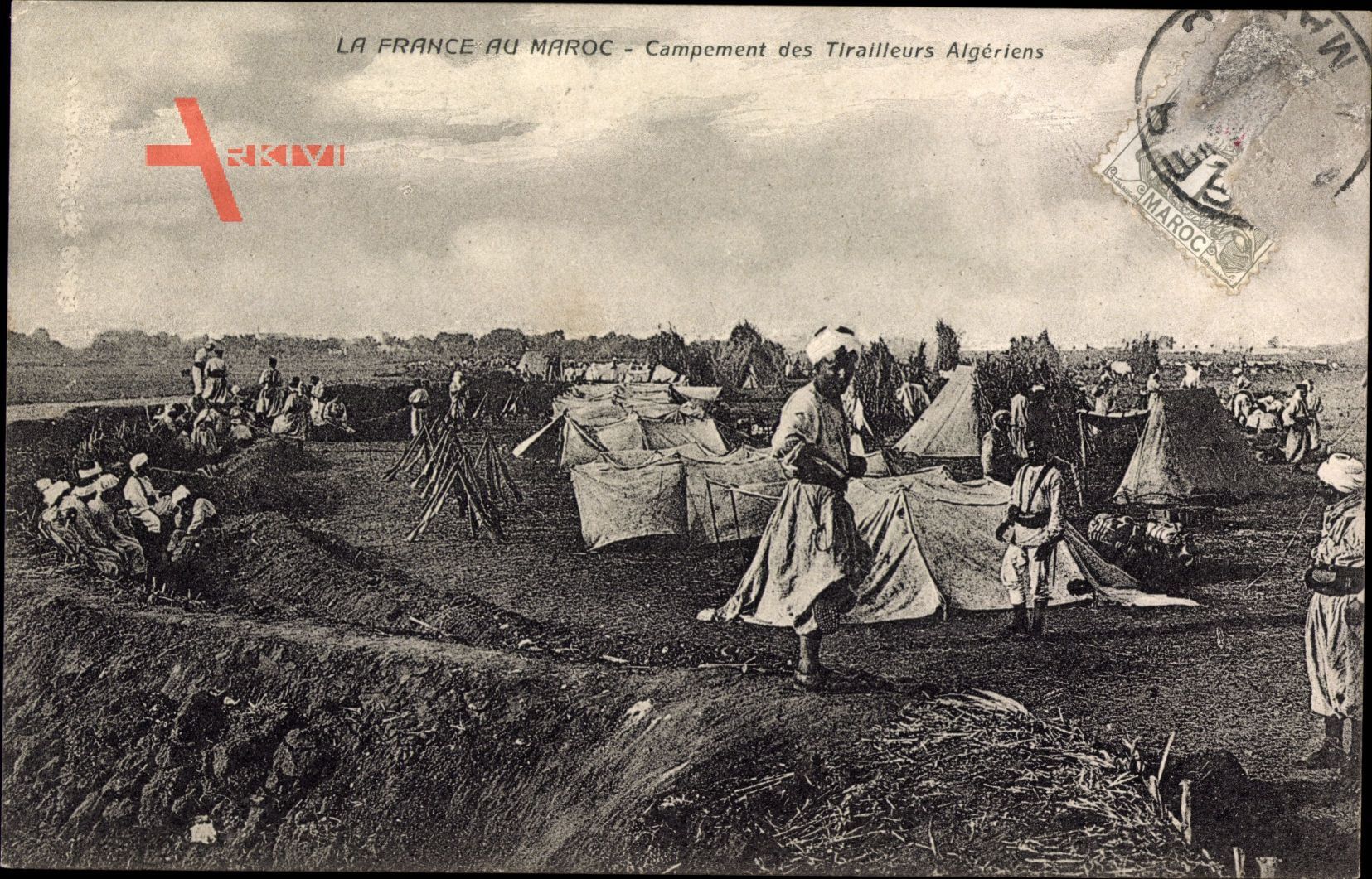 Marokko, Campements des Tirailleurs Algeriens, Infanterie, Militärlager