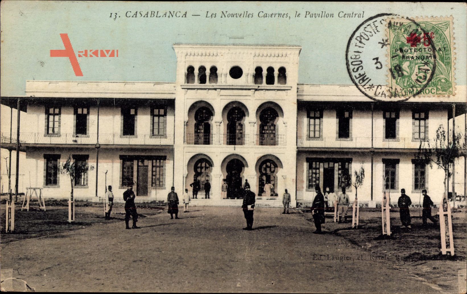 Casablanca Marokko, Les Nouvelles Casernes, le Pavillon Central, Kaserne