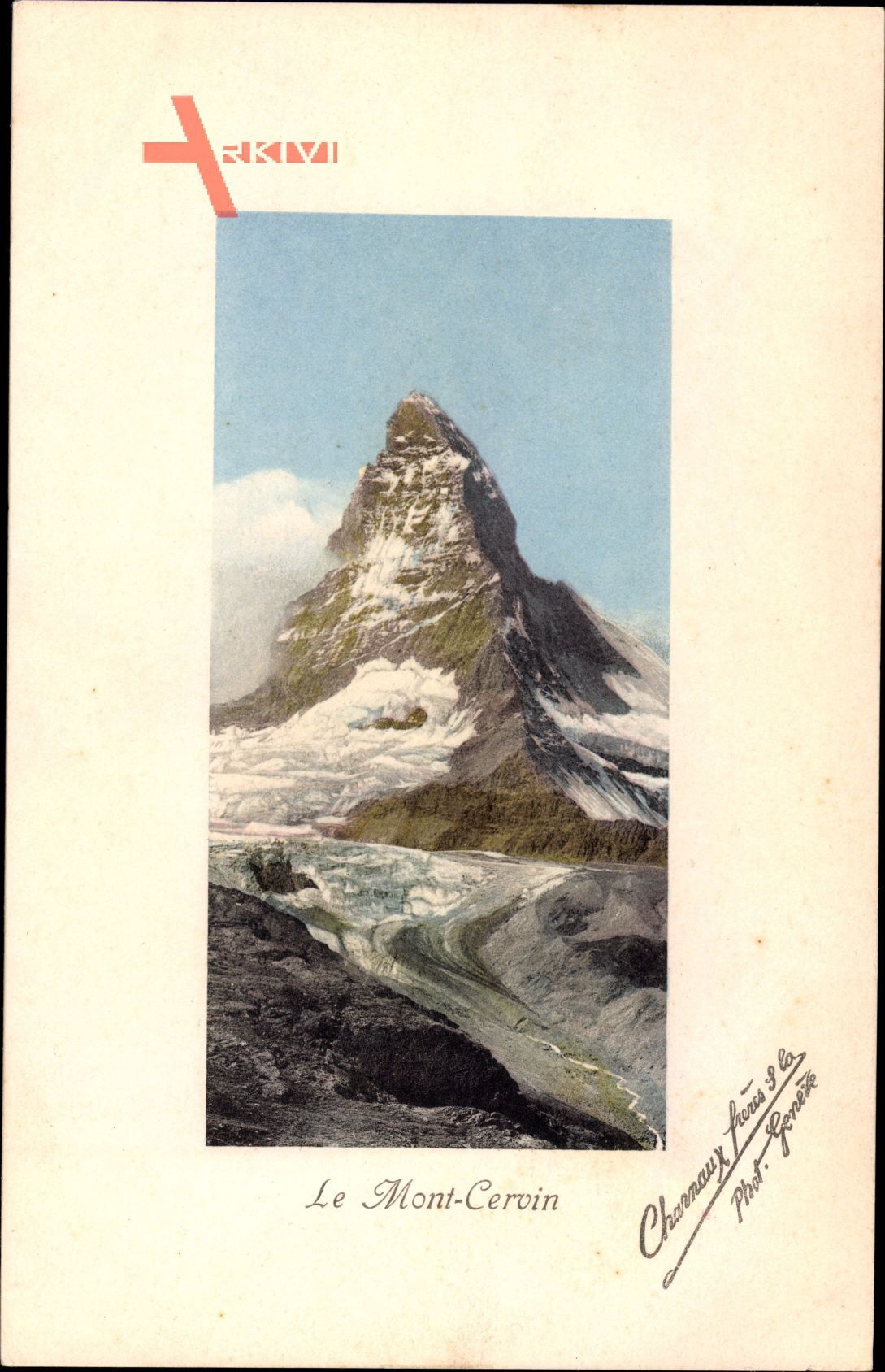 Le Mont Cervin, Totalansicht vom Matterhorn, Monte Cervino
