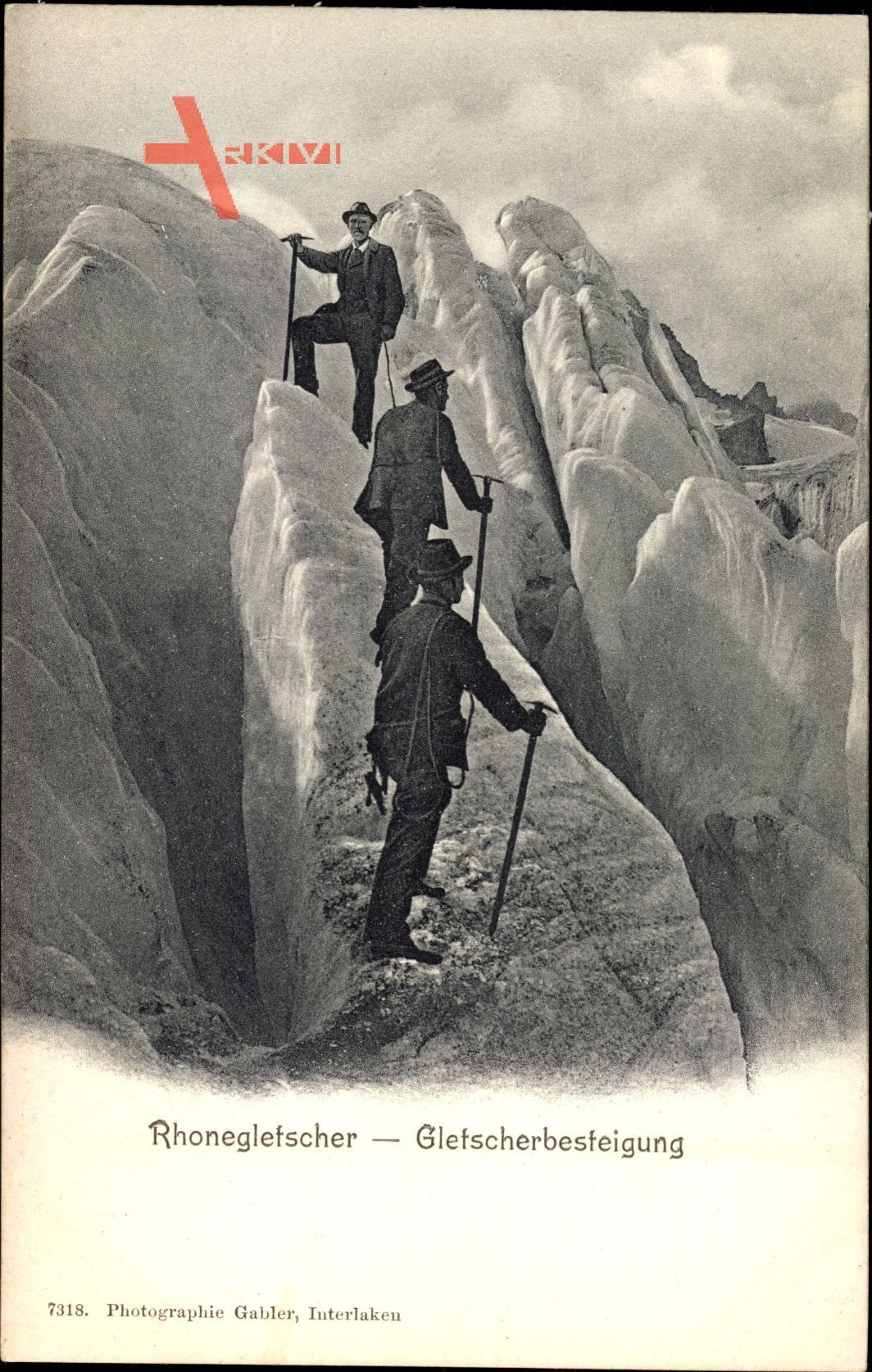 Rhonegletscher, Gletscherbesteigung, Bergsteiger