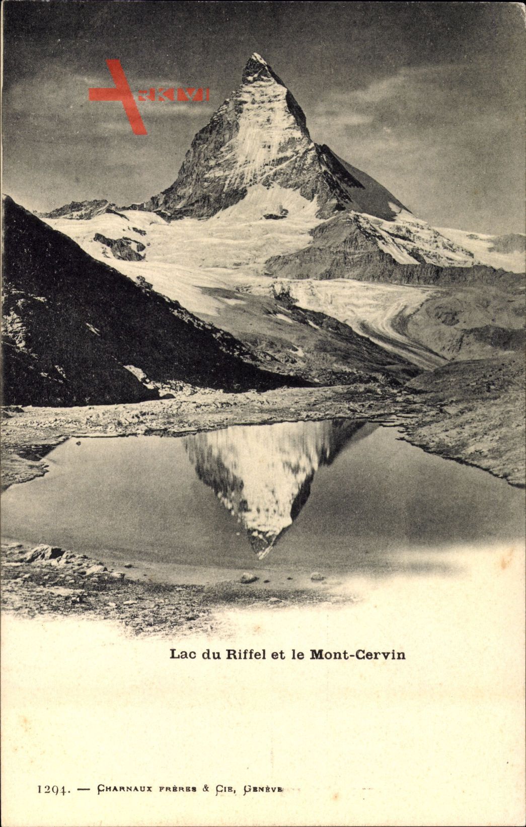 Lac du Riffel et le Mont Cervin, Matterhorn, Reflektion im See