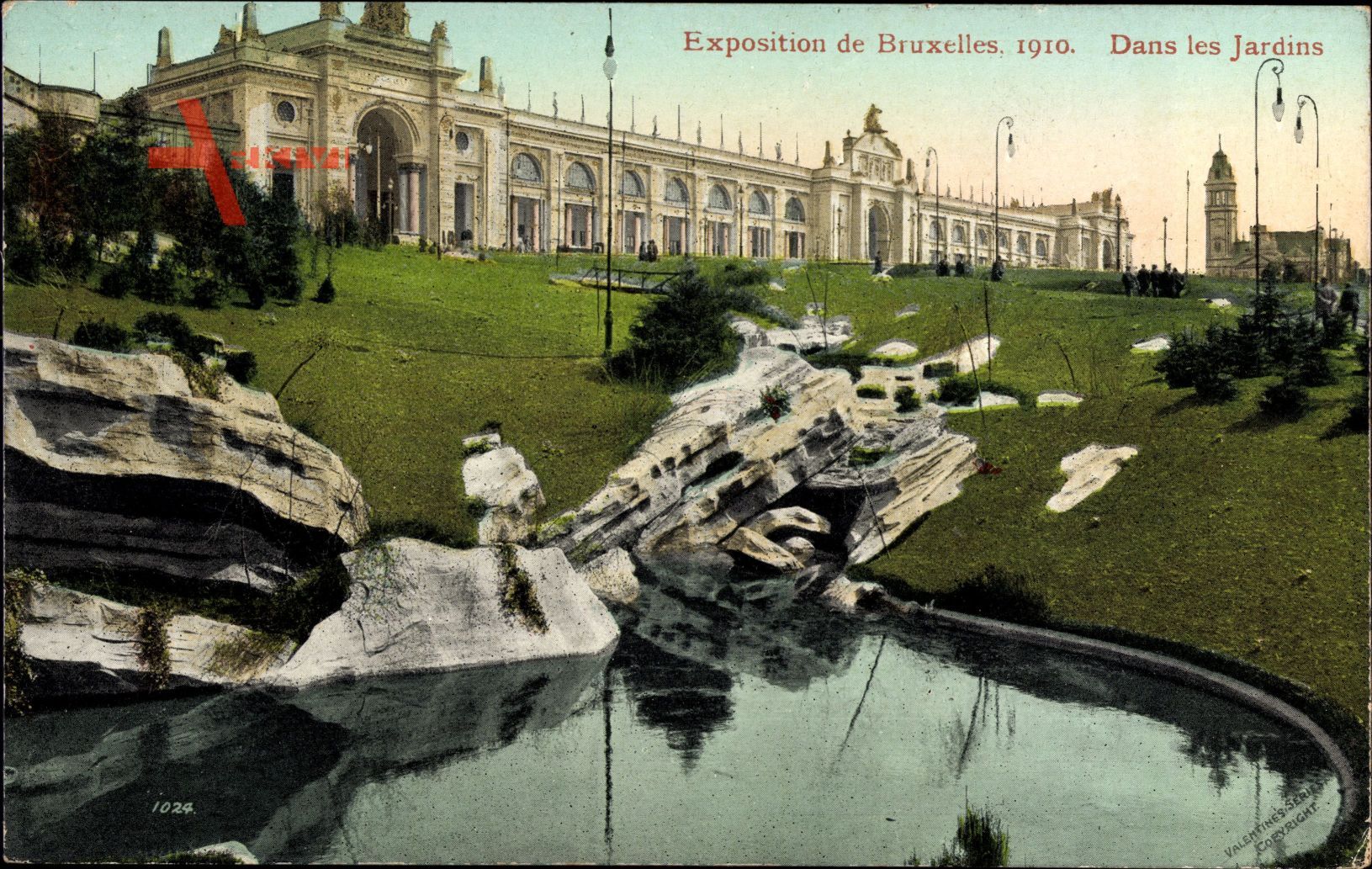Bruxelles Brüssel, Expo, Weltausstellung 1910, Dans les Jardins