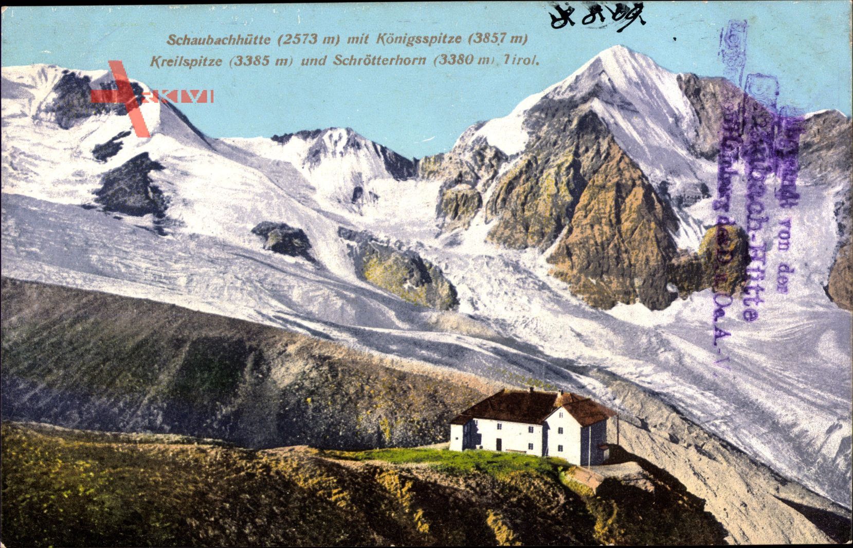 Schaubachhütte, Königsspitze, Kreilspitze, Schrötterhorn, Südtirol Italien
