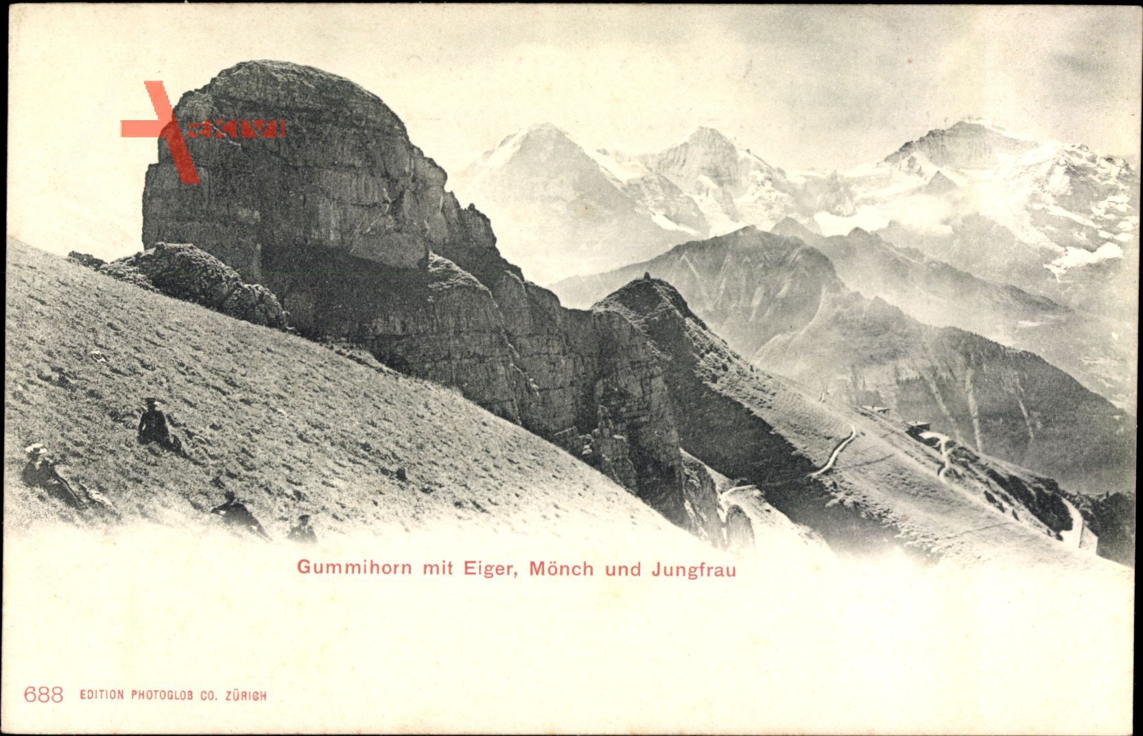 Gummihorn mit Eiger, Mönch und Jungfrau, Schweiz