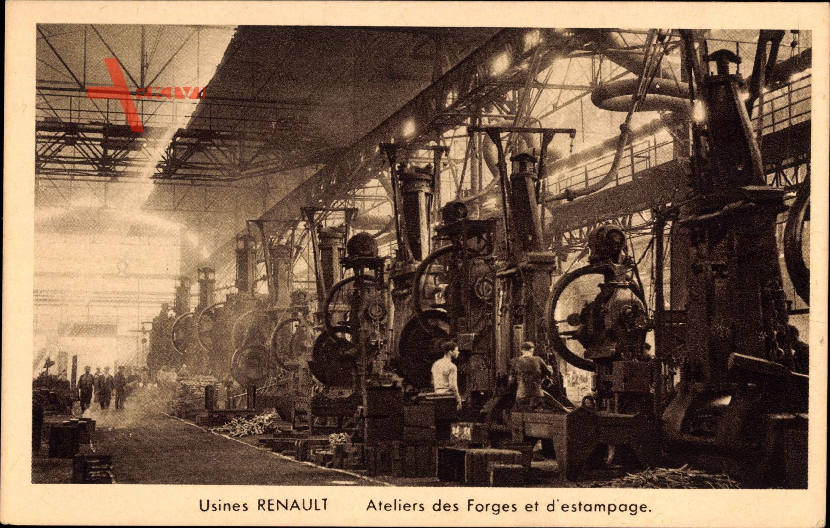 Usines Renault, Ateliers des Forges et destampage, Metallschmelzen, Pressen