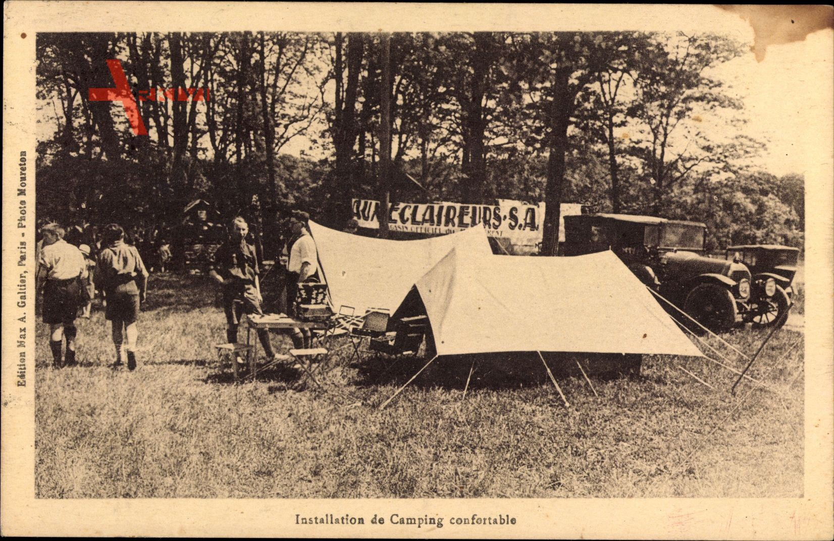 Installation de Camping confortable, Pfadfinder, Zelte