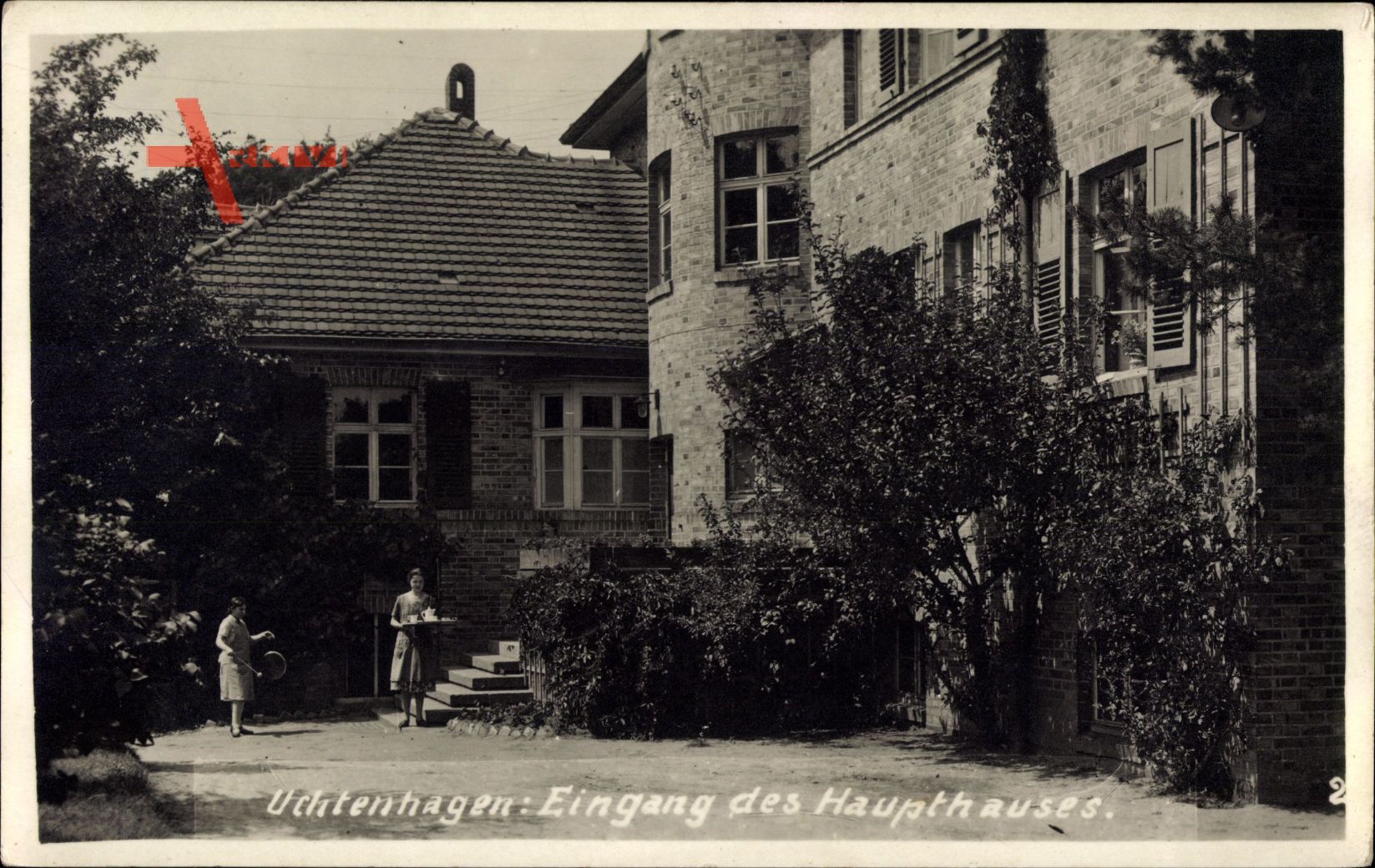 Falkenberg Mark, Eingang des Haupthauses, Stift Uchtenhagen
