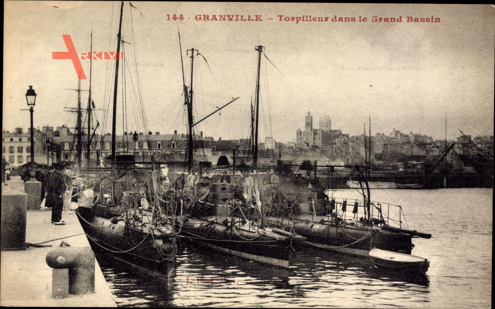Granville Manche, Französische Kriegsschiffe, Torpilleur dans le Grand Bassin