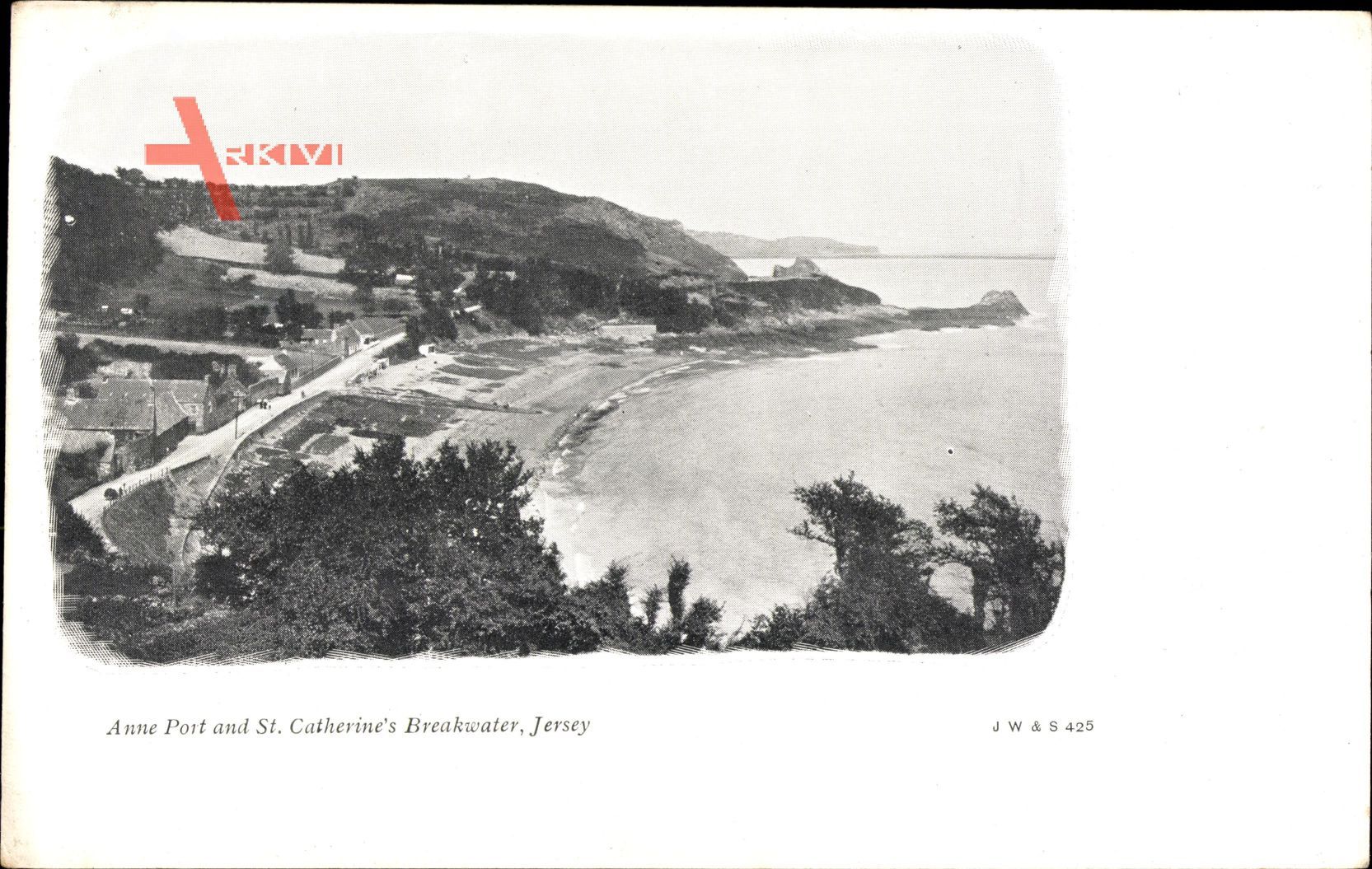 Jersey Kanalinseln, Anne Port ans St. Catherine's Breakwater, Meer, Strand