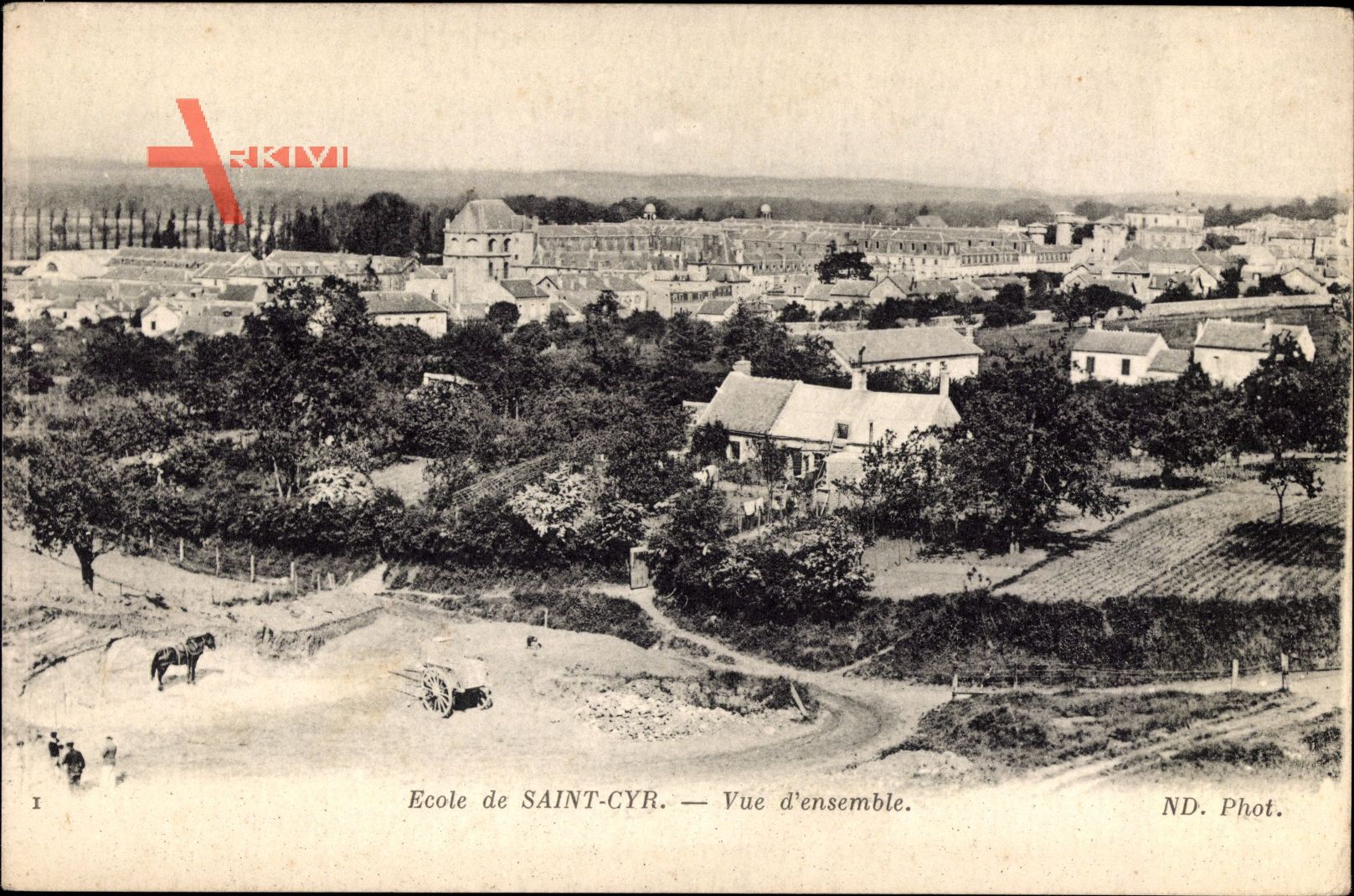 Saint Cyr lEcole Yvelines, Vue densemble, Blick auf die Militärschule