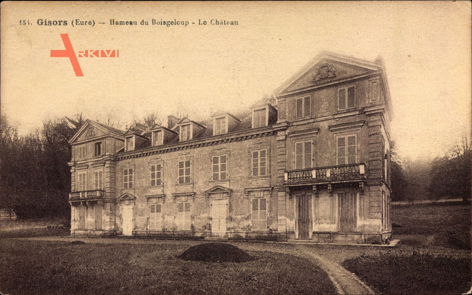 Gisors Eure, Hameau du Boisgeloup, le Chateau, Blick auf das Schloss