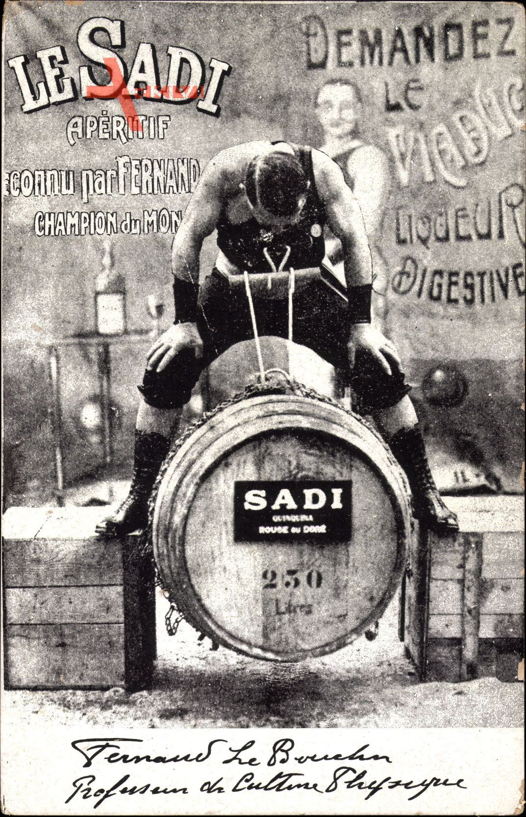 Le Sadi, Apératif, Fernand, Champion de Monde, Gewichtheber