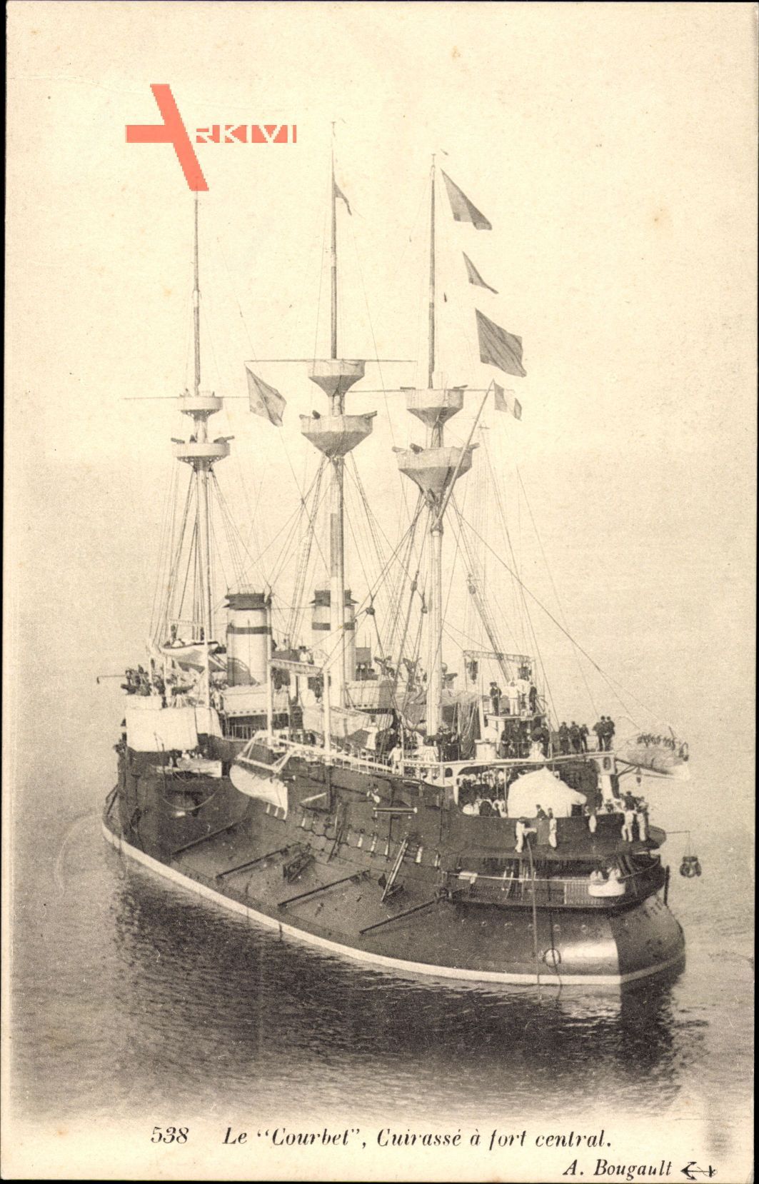 Französisches Kriegsschiff, Le Courbet, Cuirassé à fort central