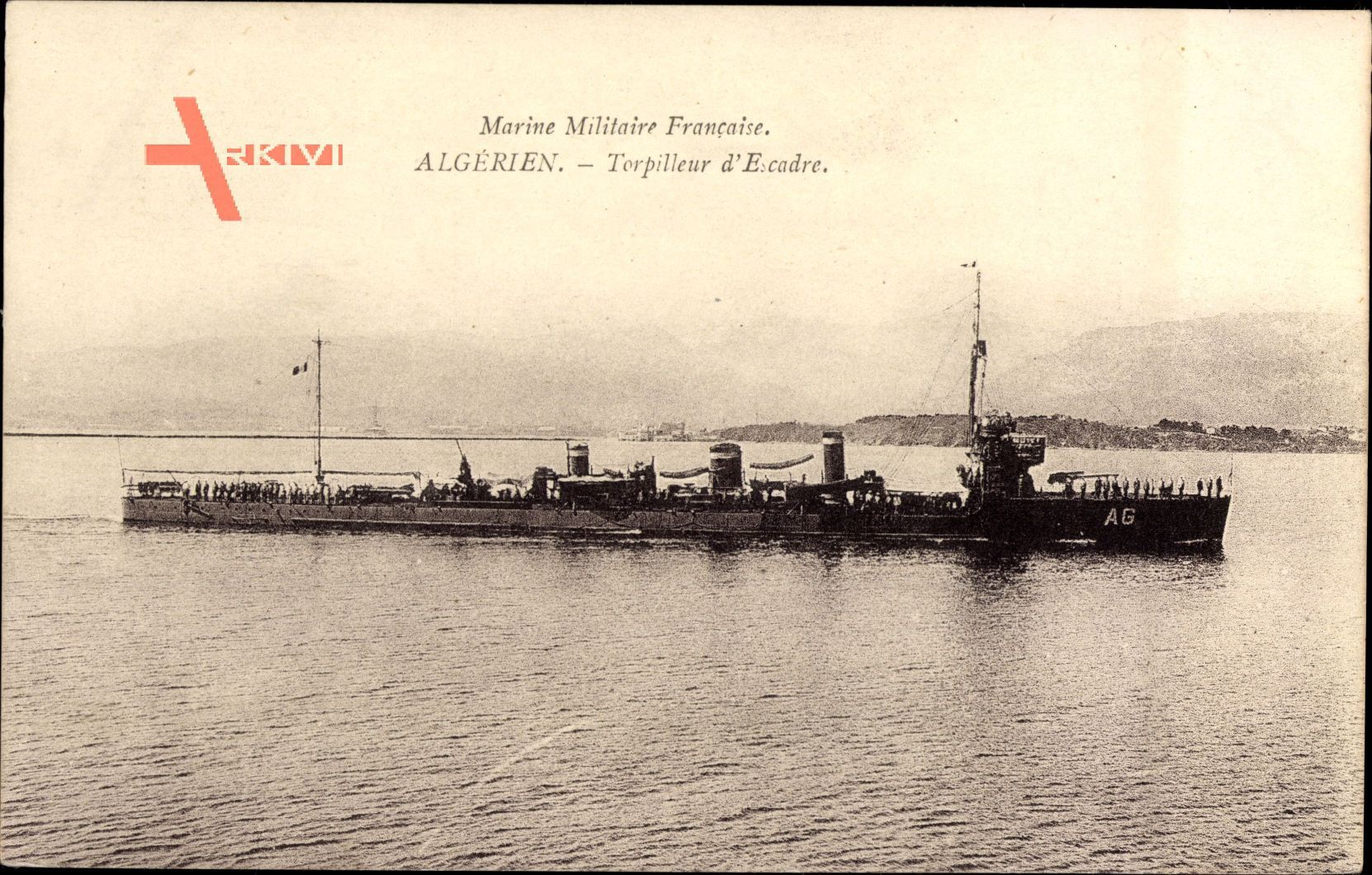 Französisches Kriegsschiff, Marine Militaire, Algérien, Torpilleur