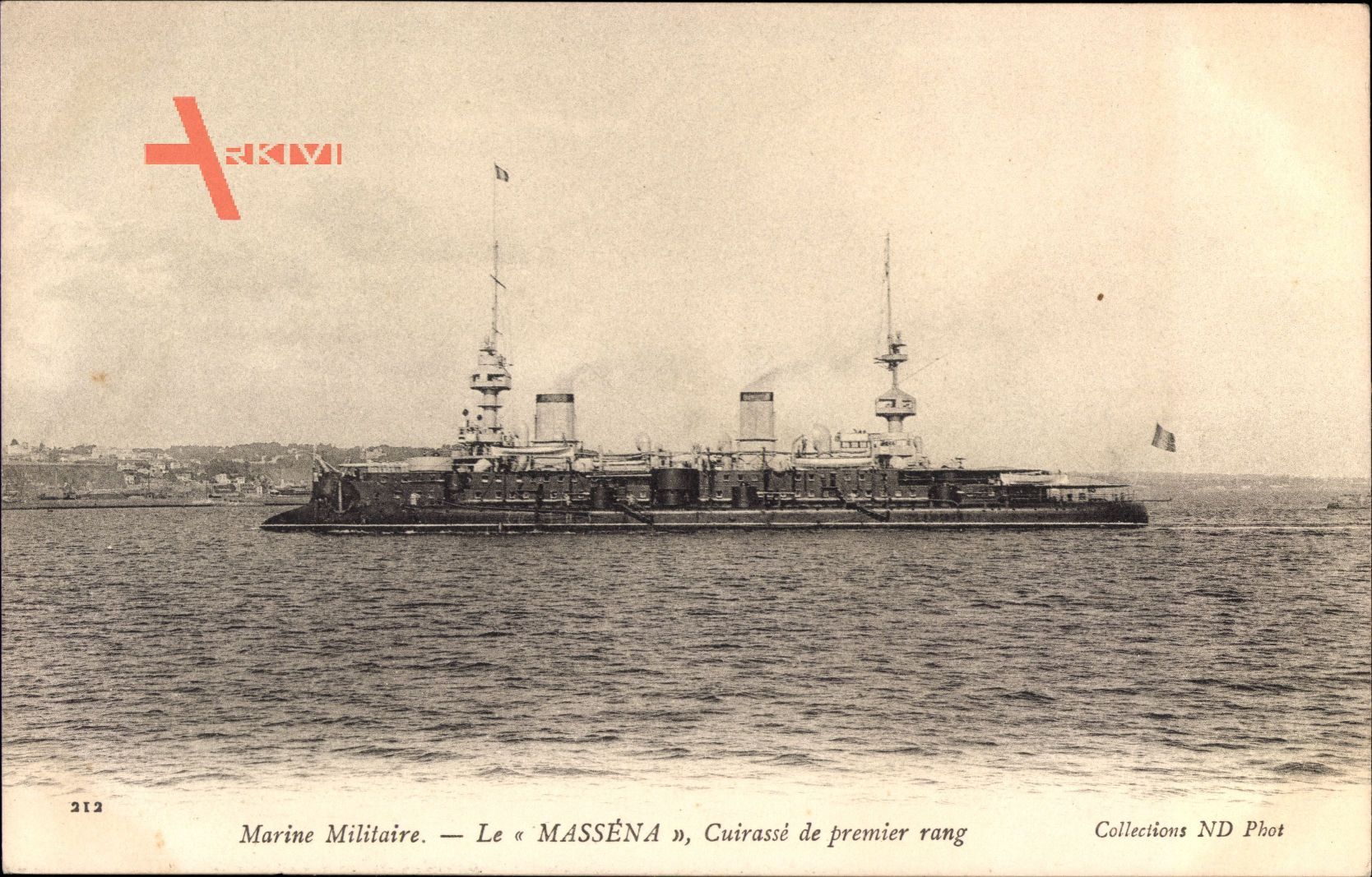 Französisches Kriegsschiff, Marine Militaire, Masséna, Cuirassé