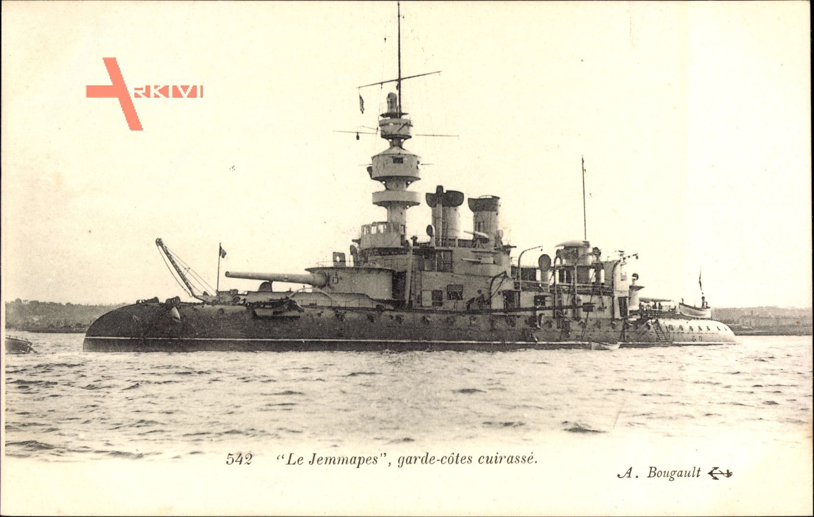 Französisches Kriegsschiff, Jemmapes, Garde Côtes cuirassé